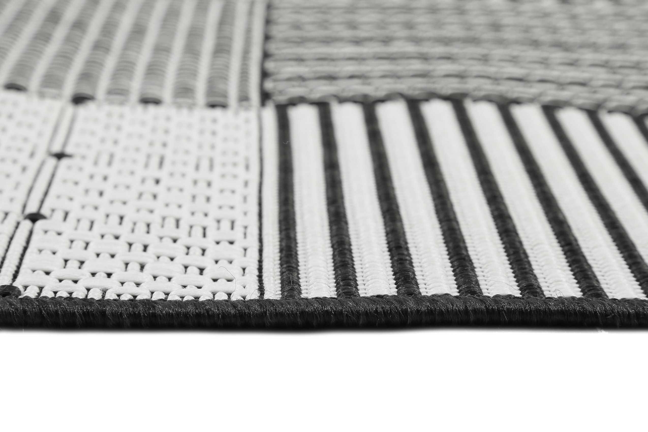 Esprit Teppich Weiß Schwarz In & Outdoor 