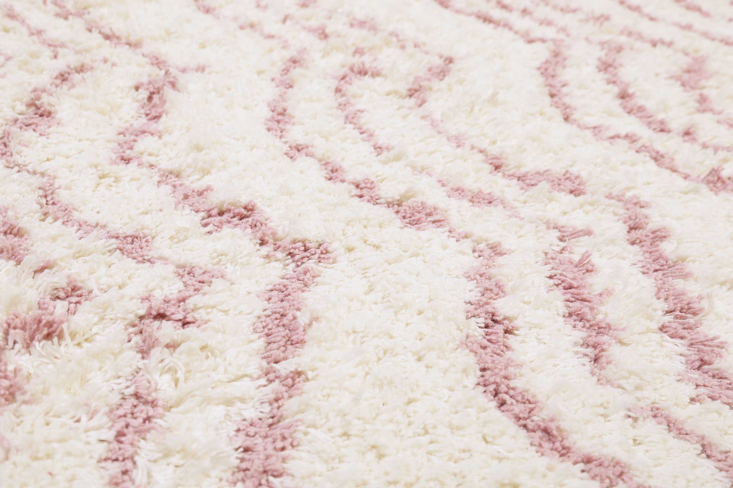 Esprit Handwebteppich Rund  Beige Rosa aus Baumwolle » Circus « - Ansicht 5