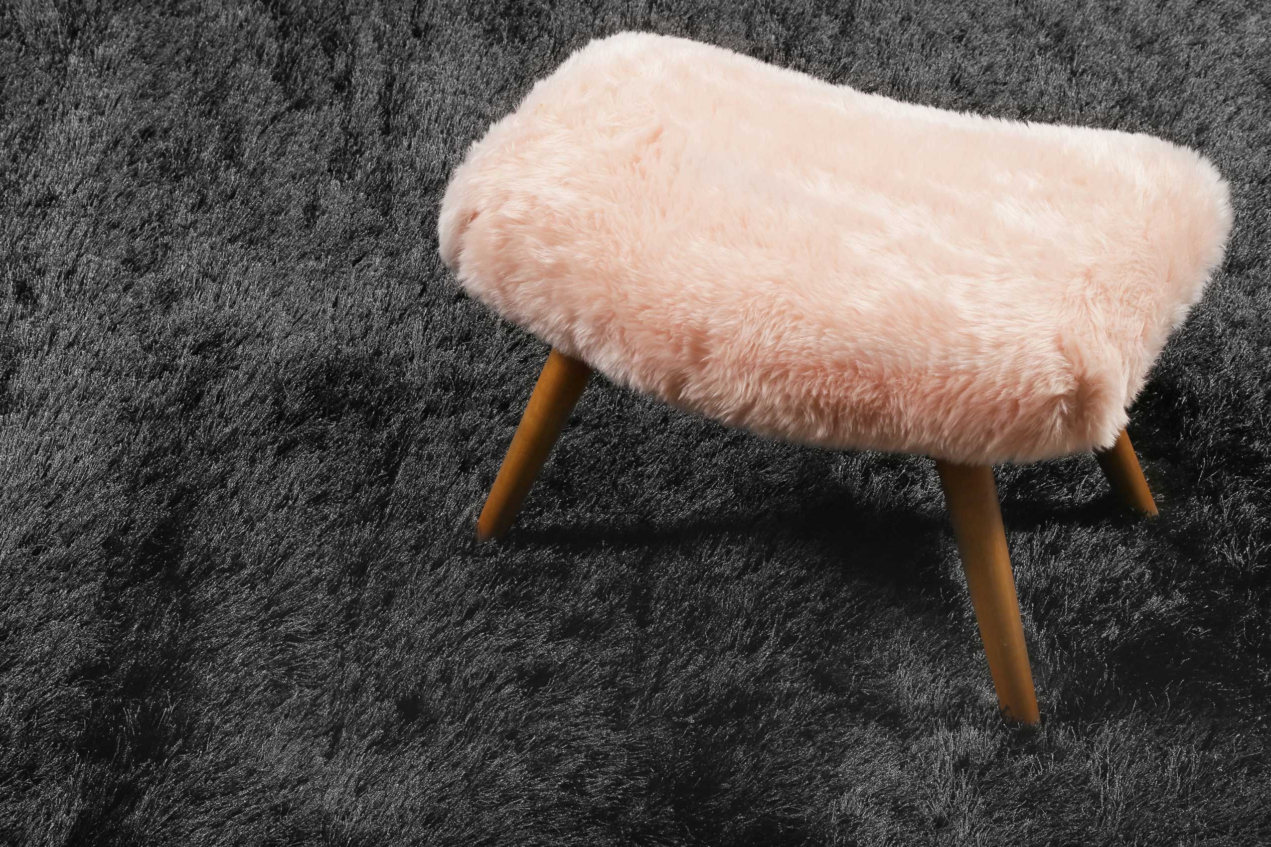 Esprit Teppich Rund Anthrazit 