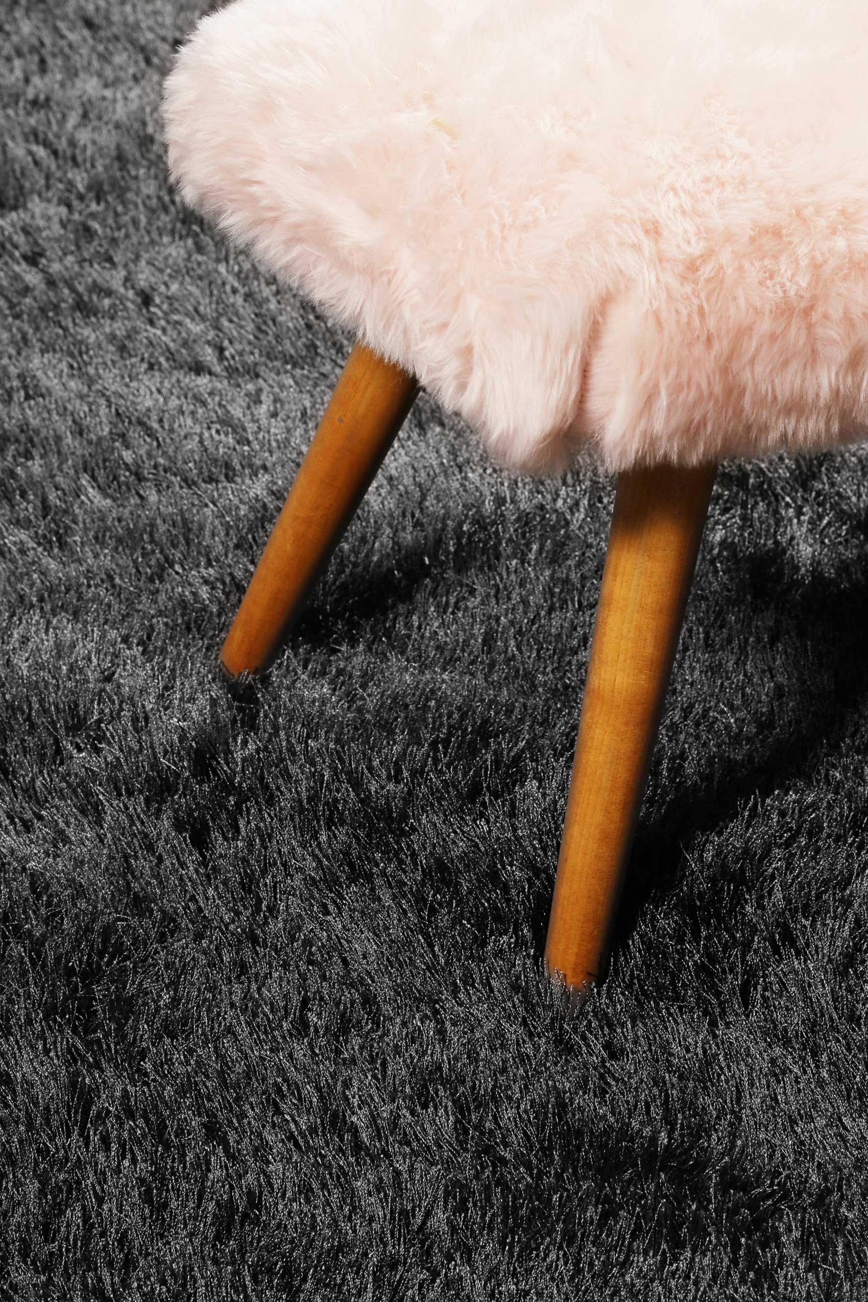 Esprit Teppich Rund Anthrazit 
