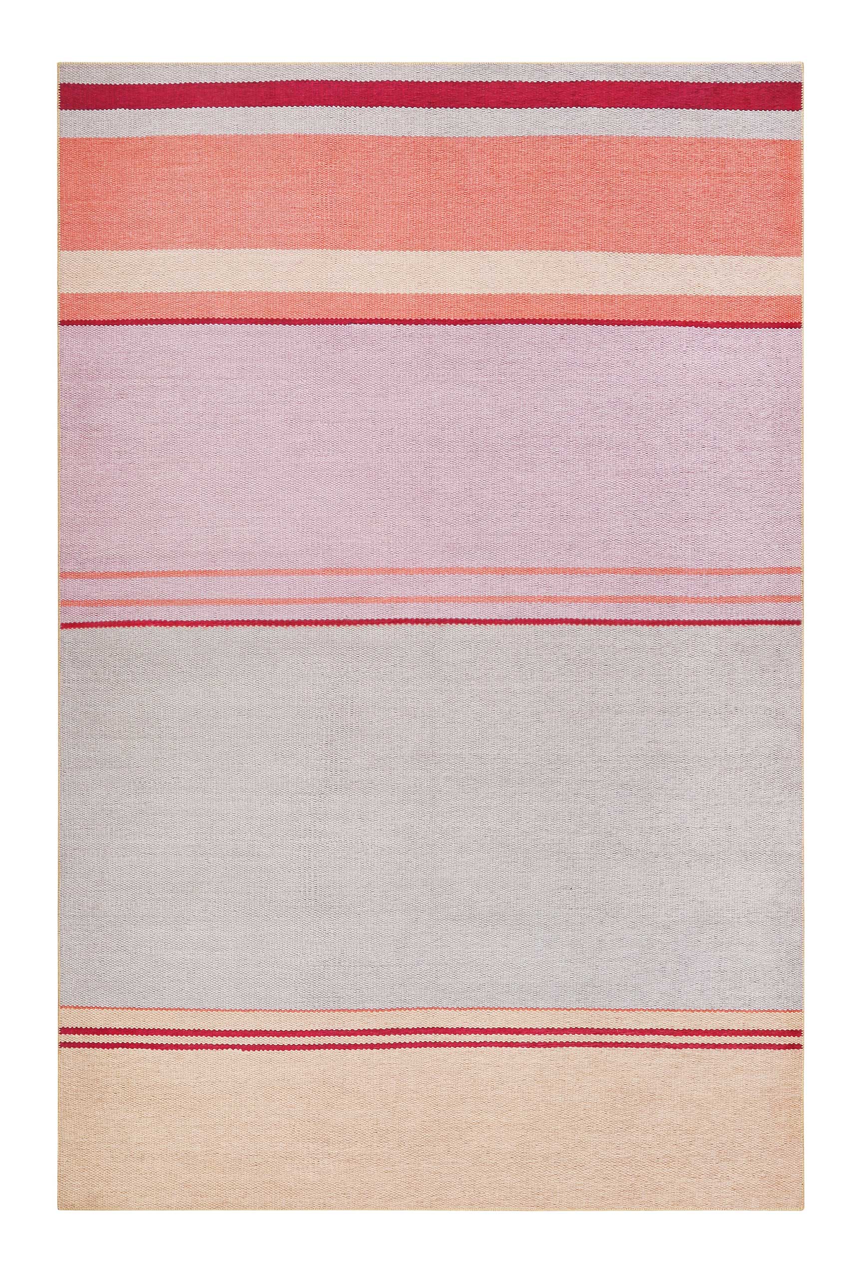 Esprit Teppich Grau Rosa Orange Kurzflor » Cleft « - Ansicht 1