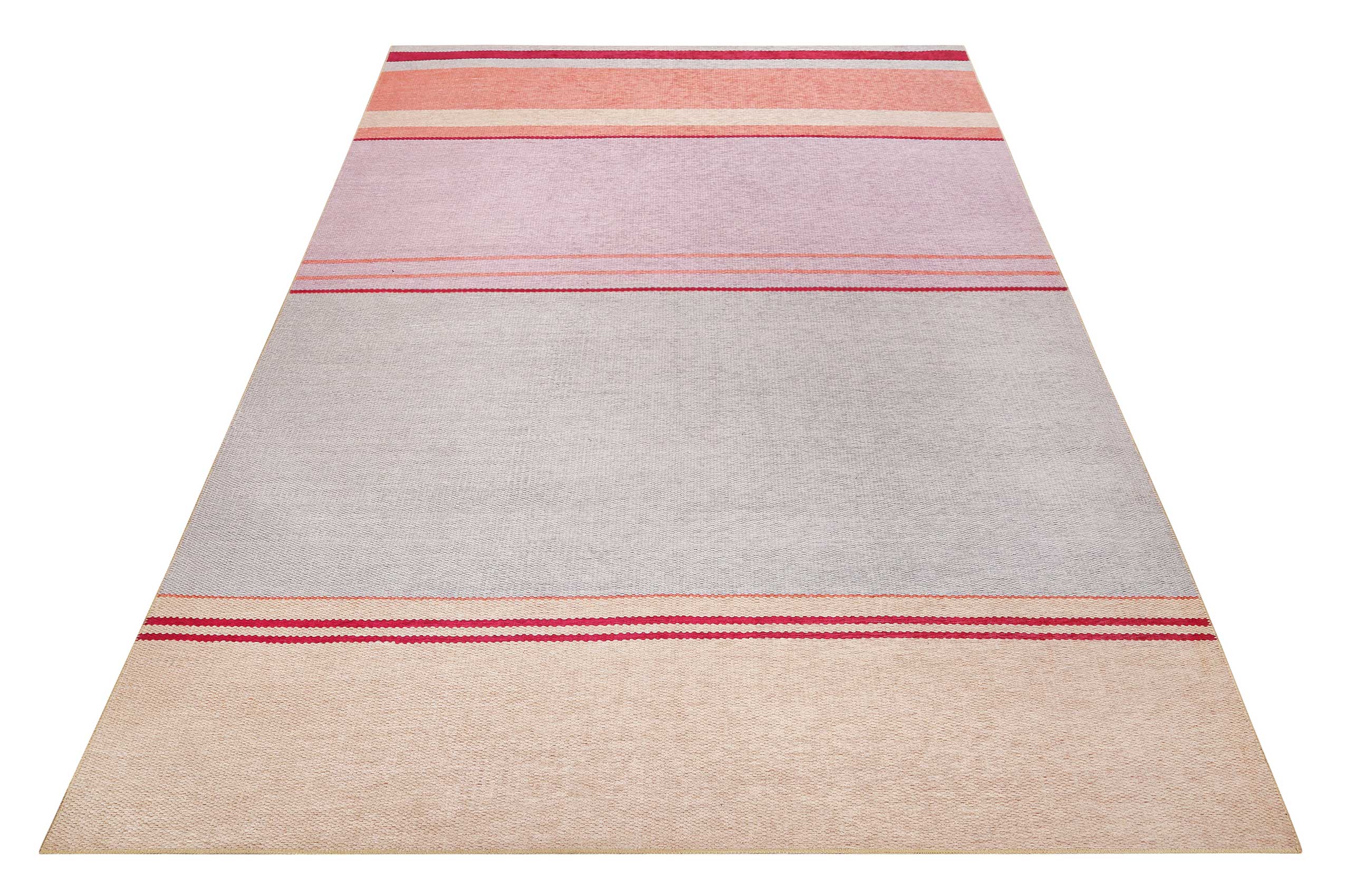 Esprit Teppich Grau Rosa Orange Kurzflor » Cleft « - Ansicht 2