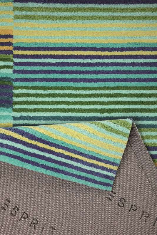 Esprit Teppich Grün Blau Kurzflor » Colorpop « - Ansicht 3