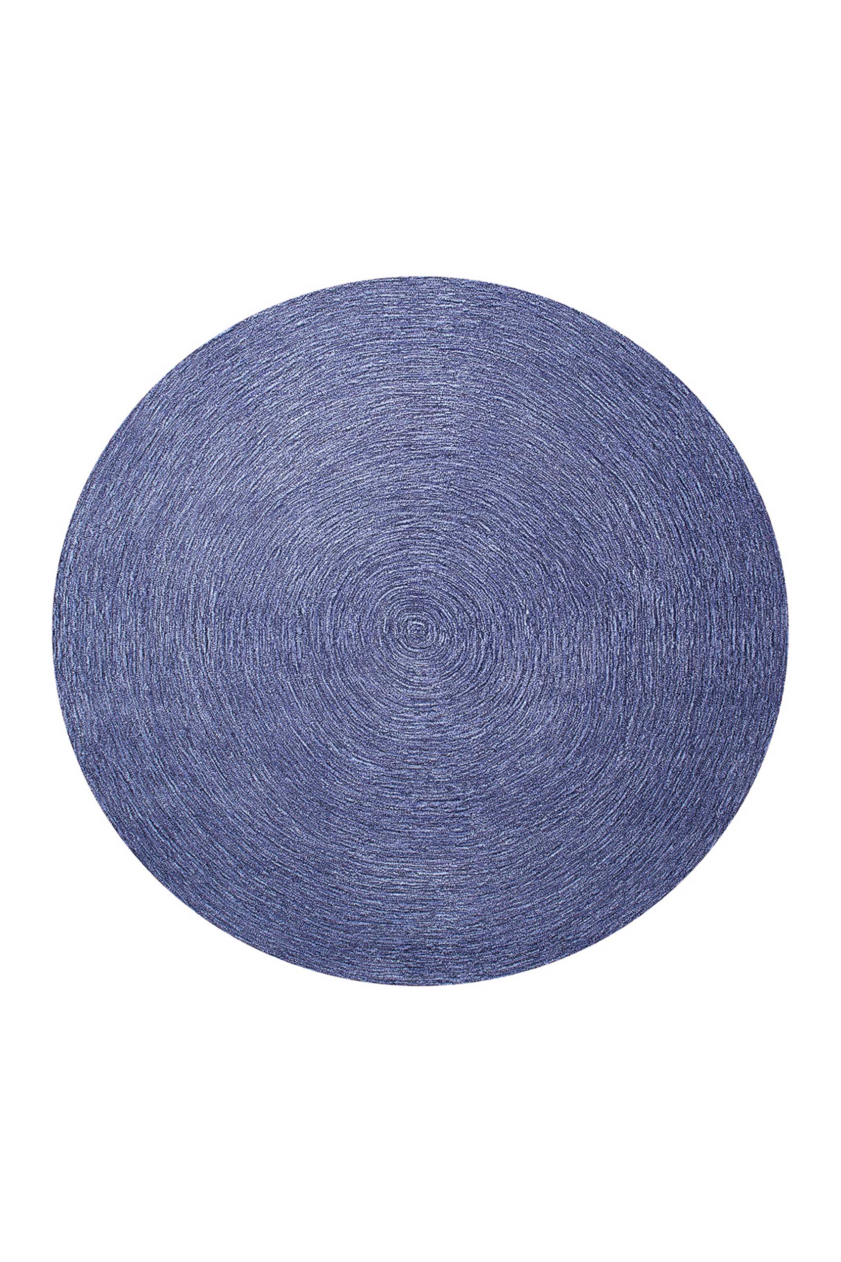 Esprit Teppich Rund Blau meliert aus Wolle » Colour In Motion « - Ansicht 1