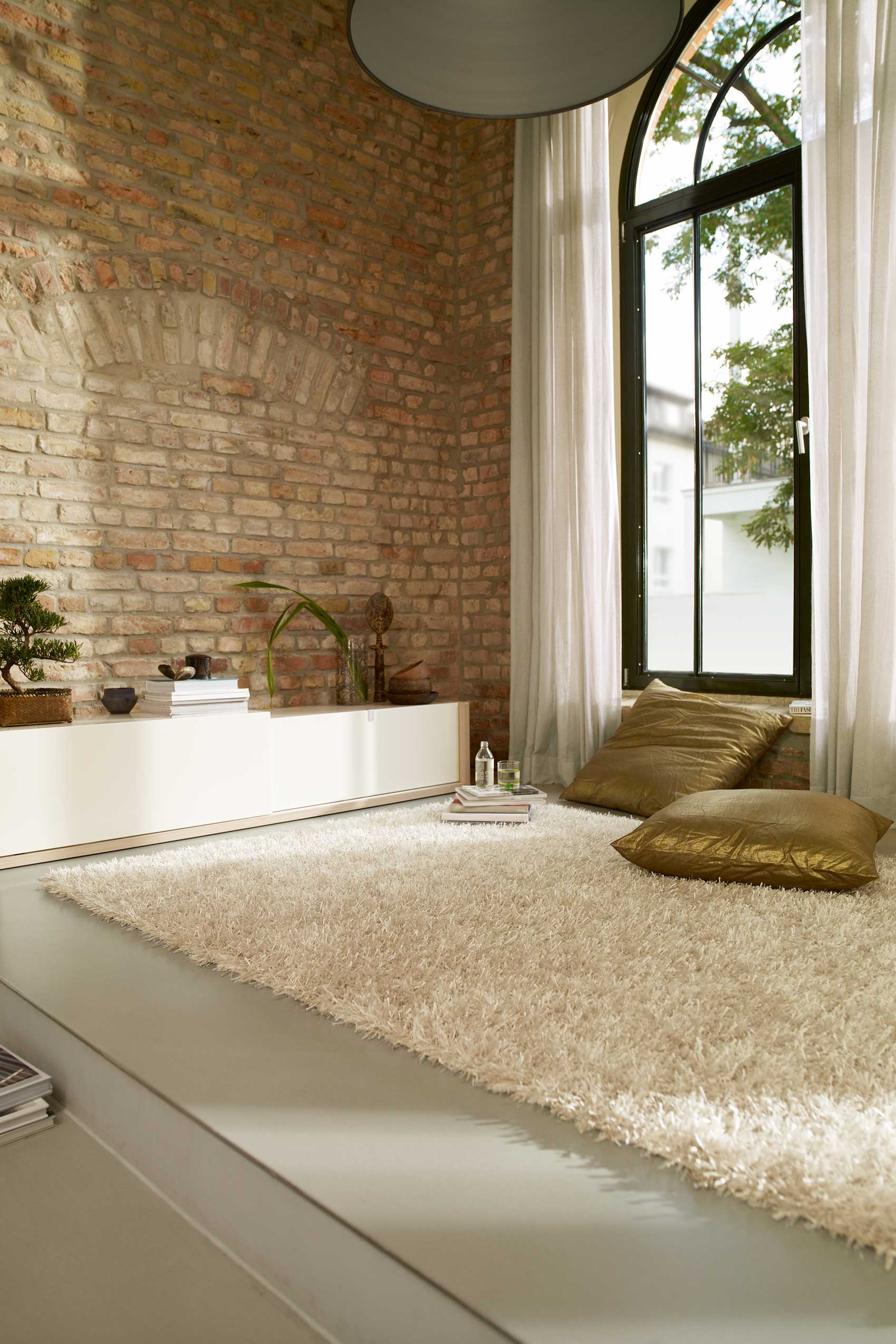 Esprit Hochflor Teppich Creme Weiß » Cool Glamour « - Ansicht 4