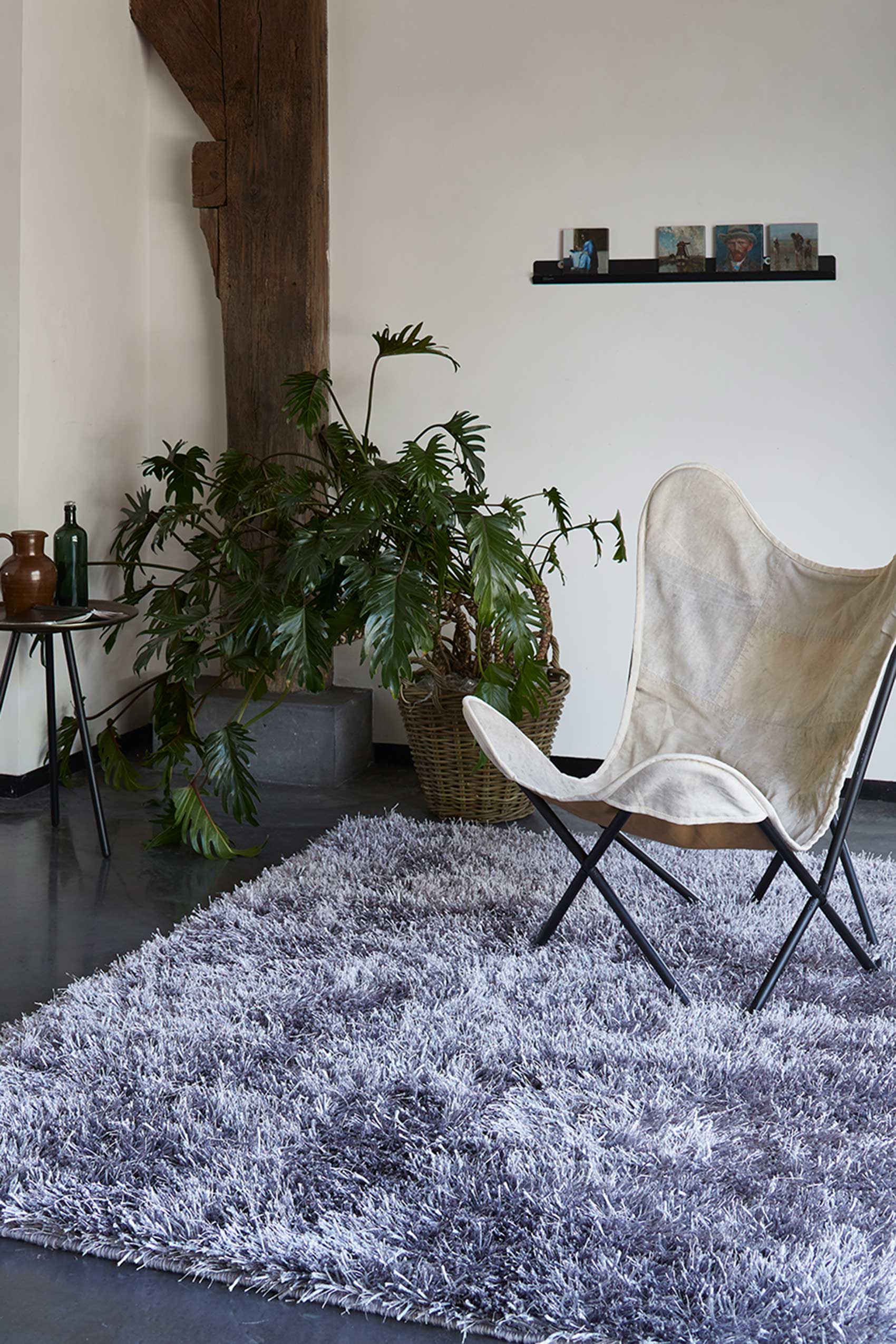 Esprit Hochflor Teppich Grau 