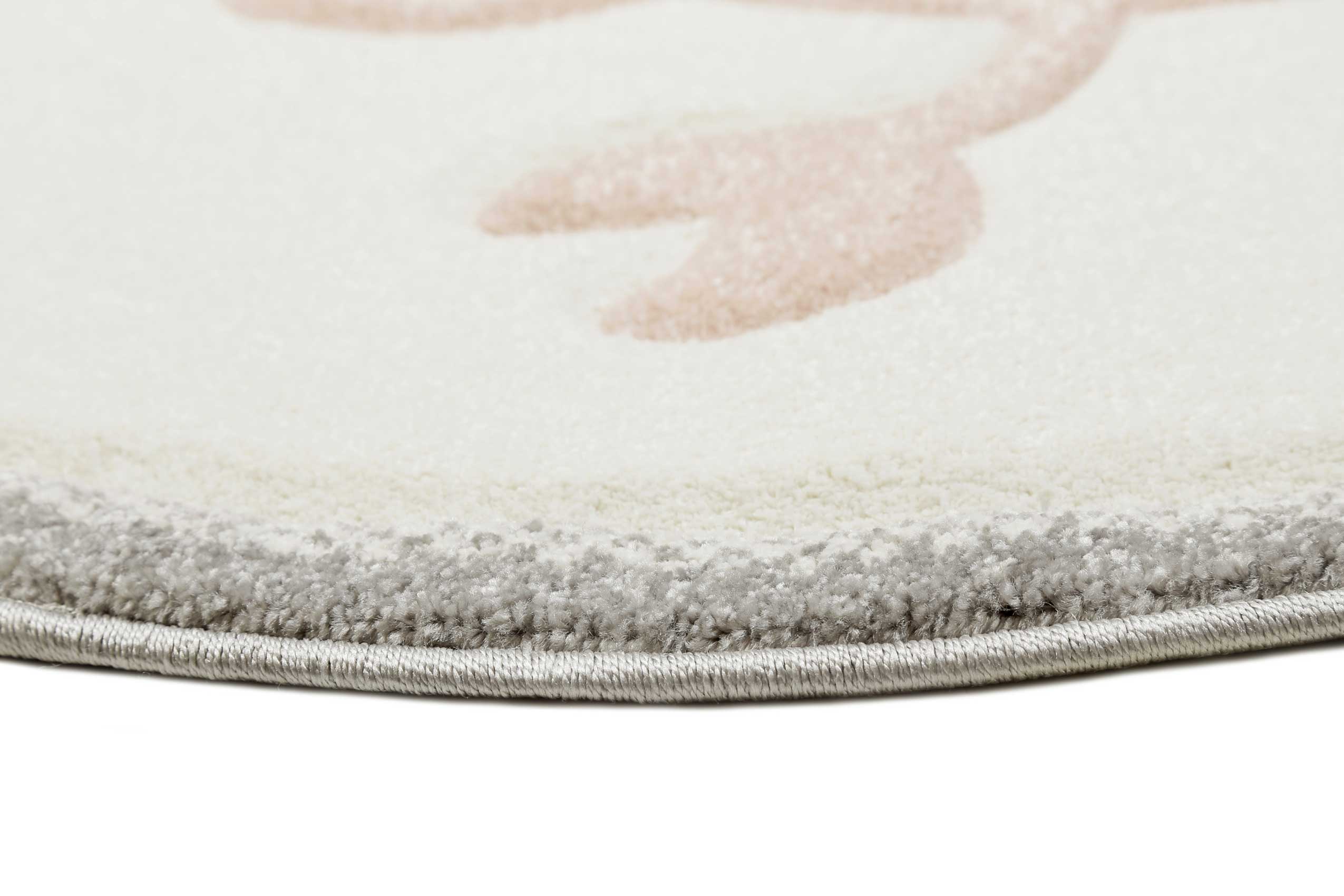 Esprit Kinderteppich Creme Weiß Rosa 