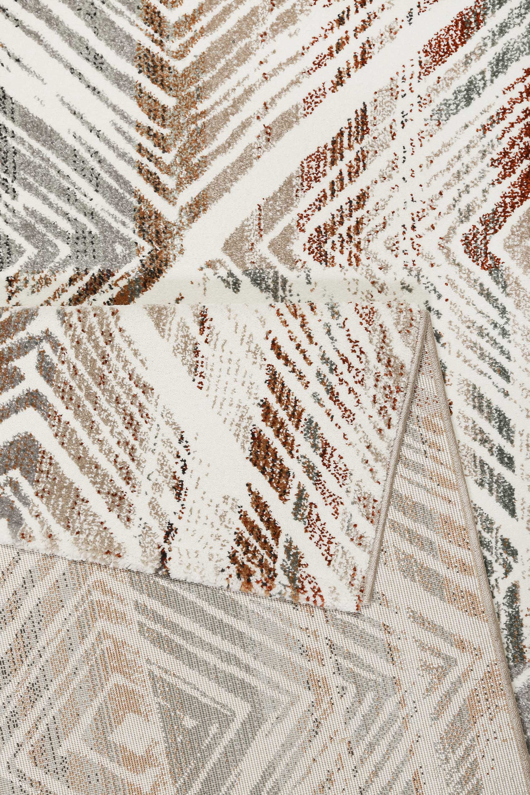 Esprit Teppich Creme Beige Bunt Kurzflor 