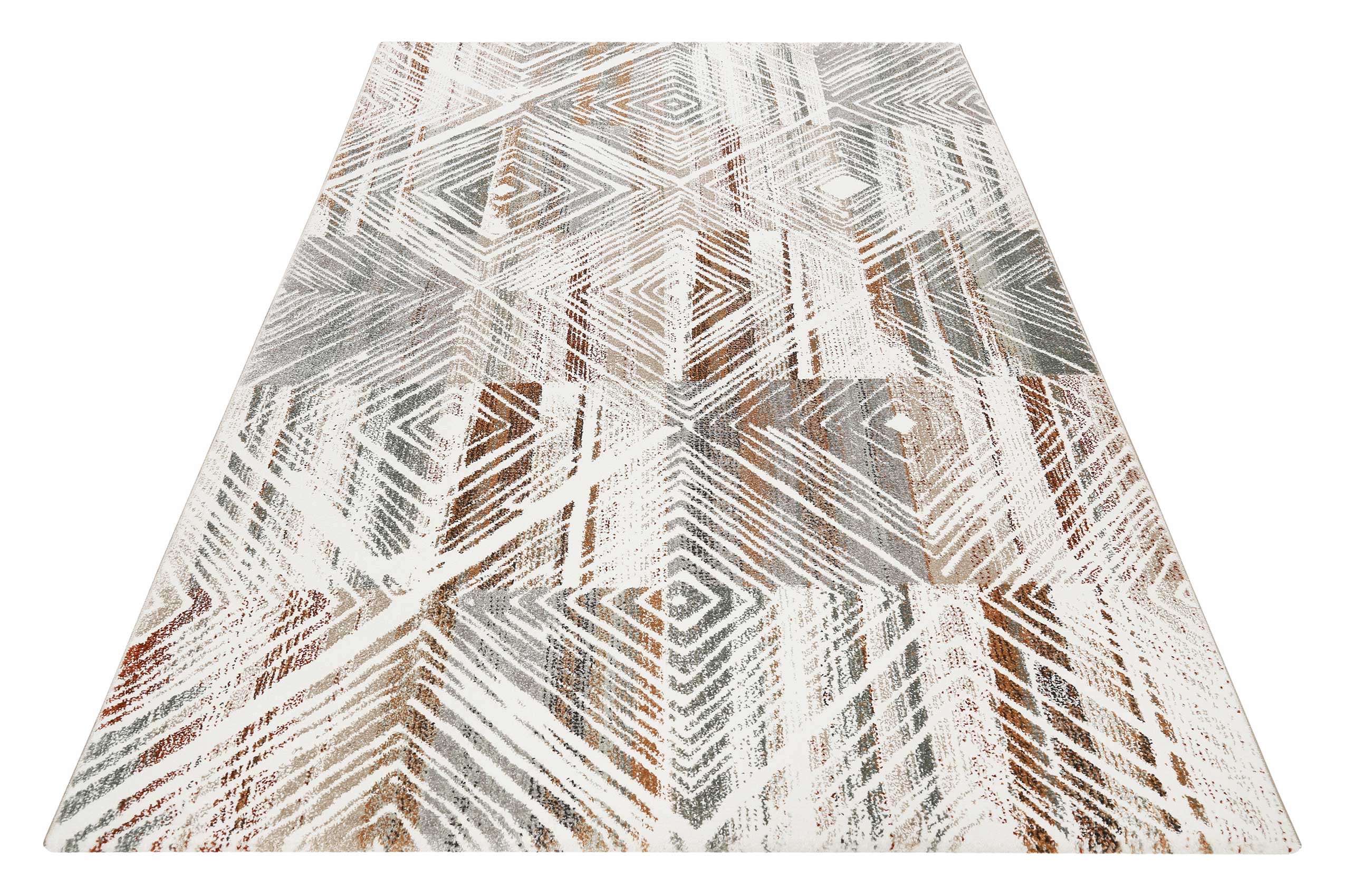 Esprit Teppich Creme Beige Bunt Kurzflor 