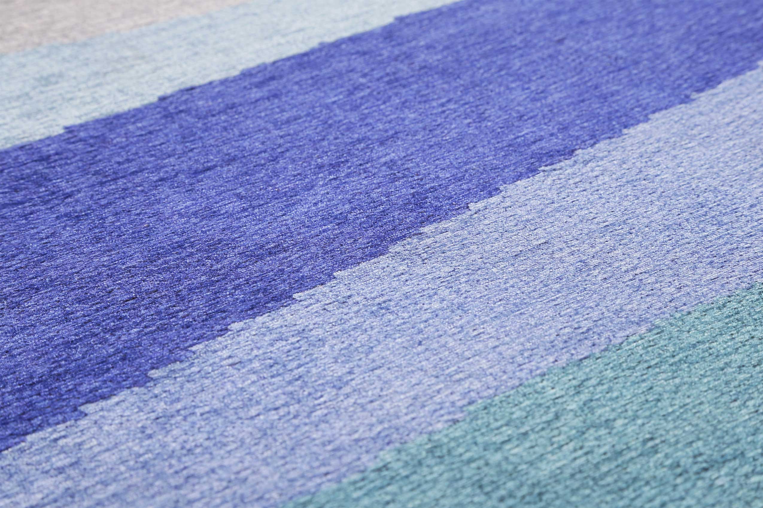 Esprit Teppich Blau Grauweiß Grün » Curves « - Ansicht 5