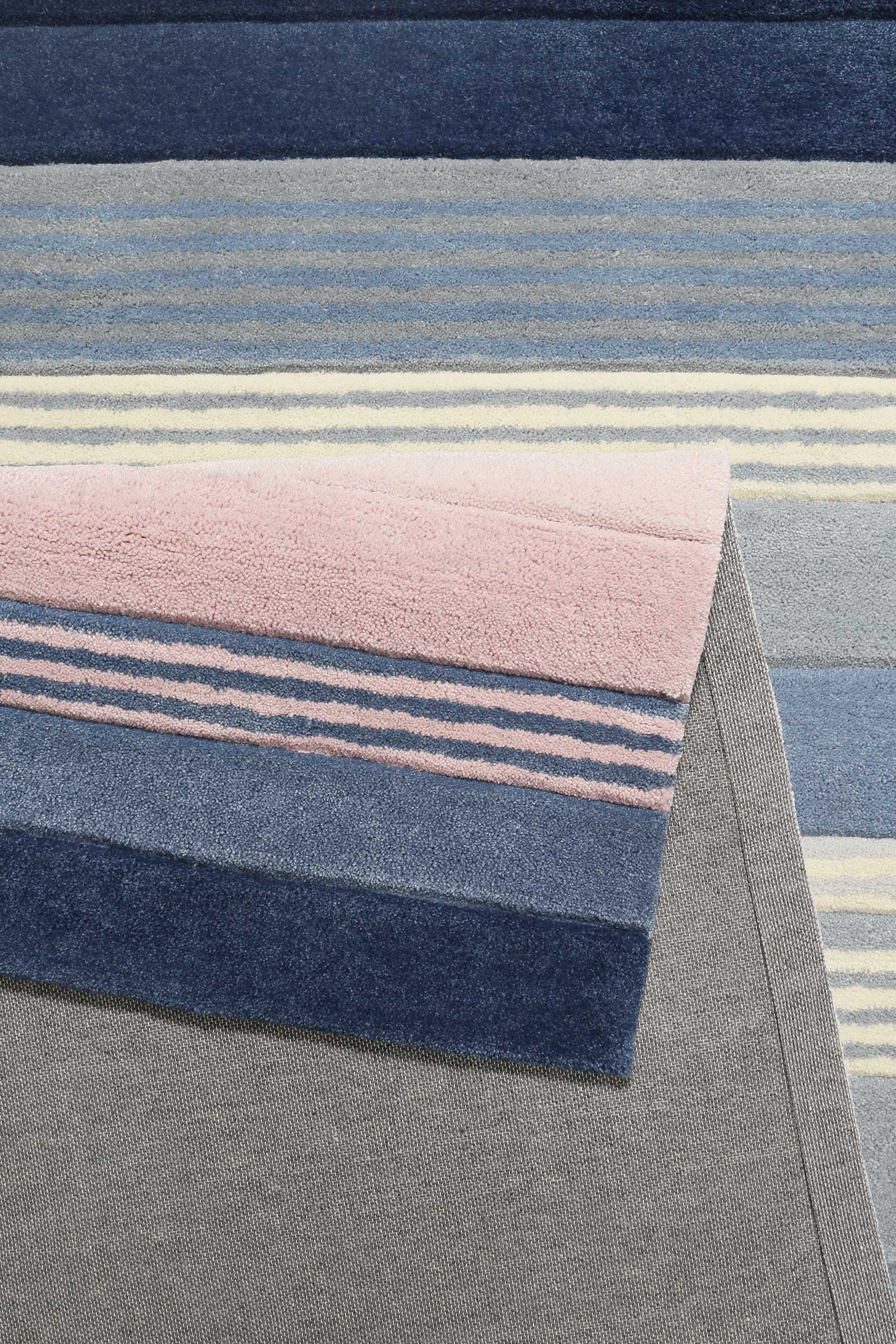 Esprit Teppich Blau Rosa Kurzflor » Donell « - Ansicht 3