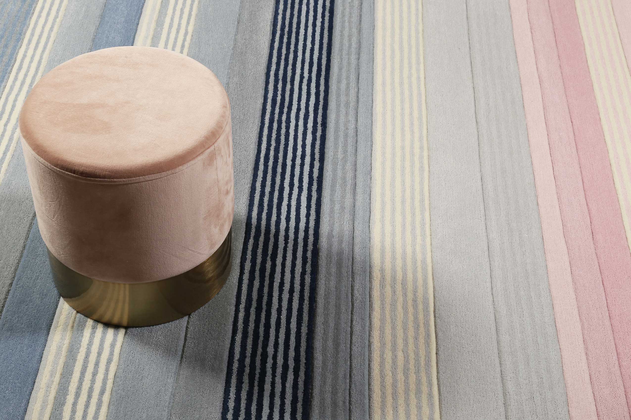 Esprit Teppich Blau Rosa Kurzflor » Donell « - Ansicht 6