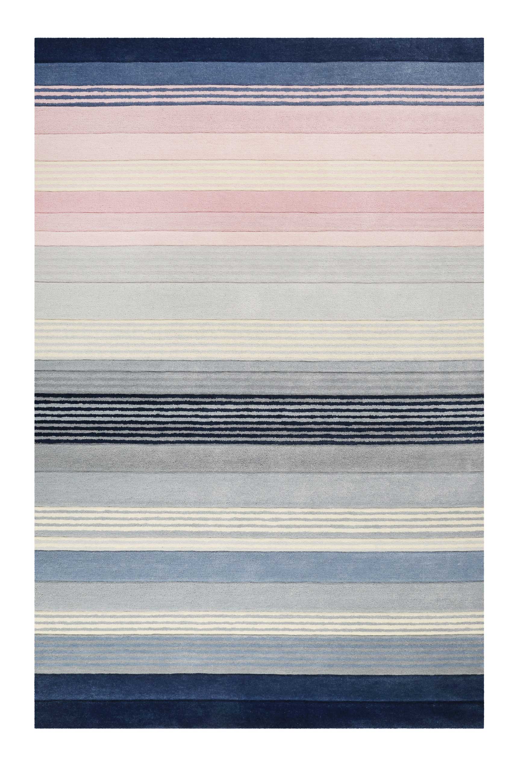 Esprit Teppich Blau Rosa Kurzflor » Donell « - Ansicht 1