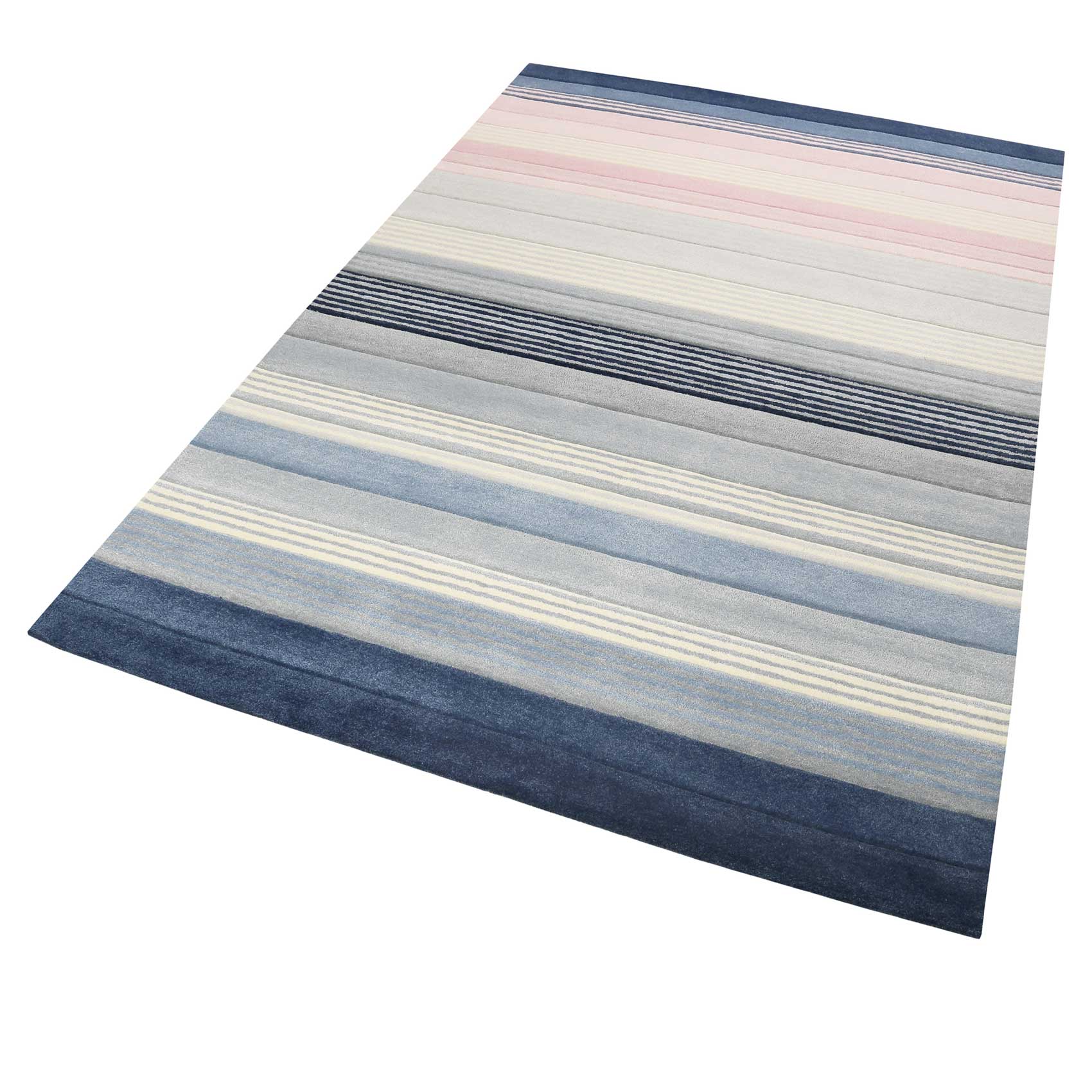Esprit Teppich Blau Rosa Kurzflor » Donell « - Ansicht 2