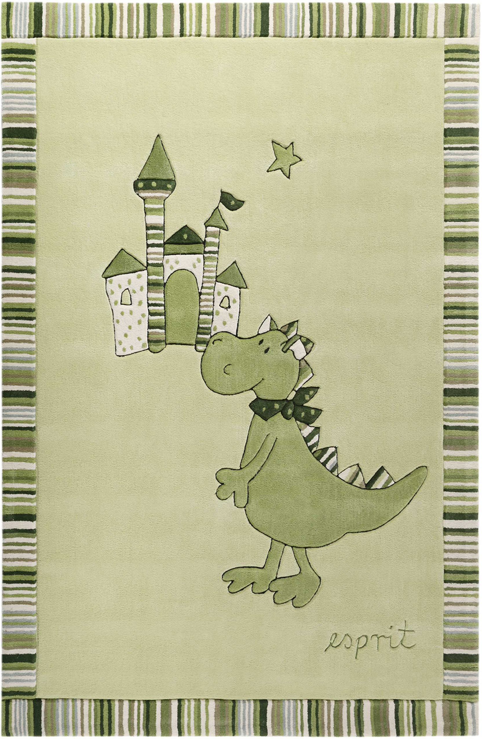 Esprit Kinder Teppich » Dragon&Castle « grün - Ansicht 1