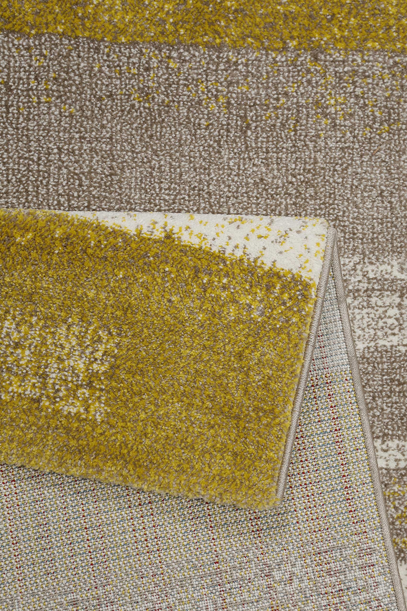 Esprit Teppich Senfgelb Beige Kurzflor 