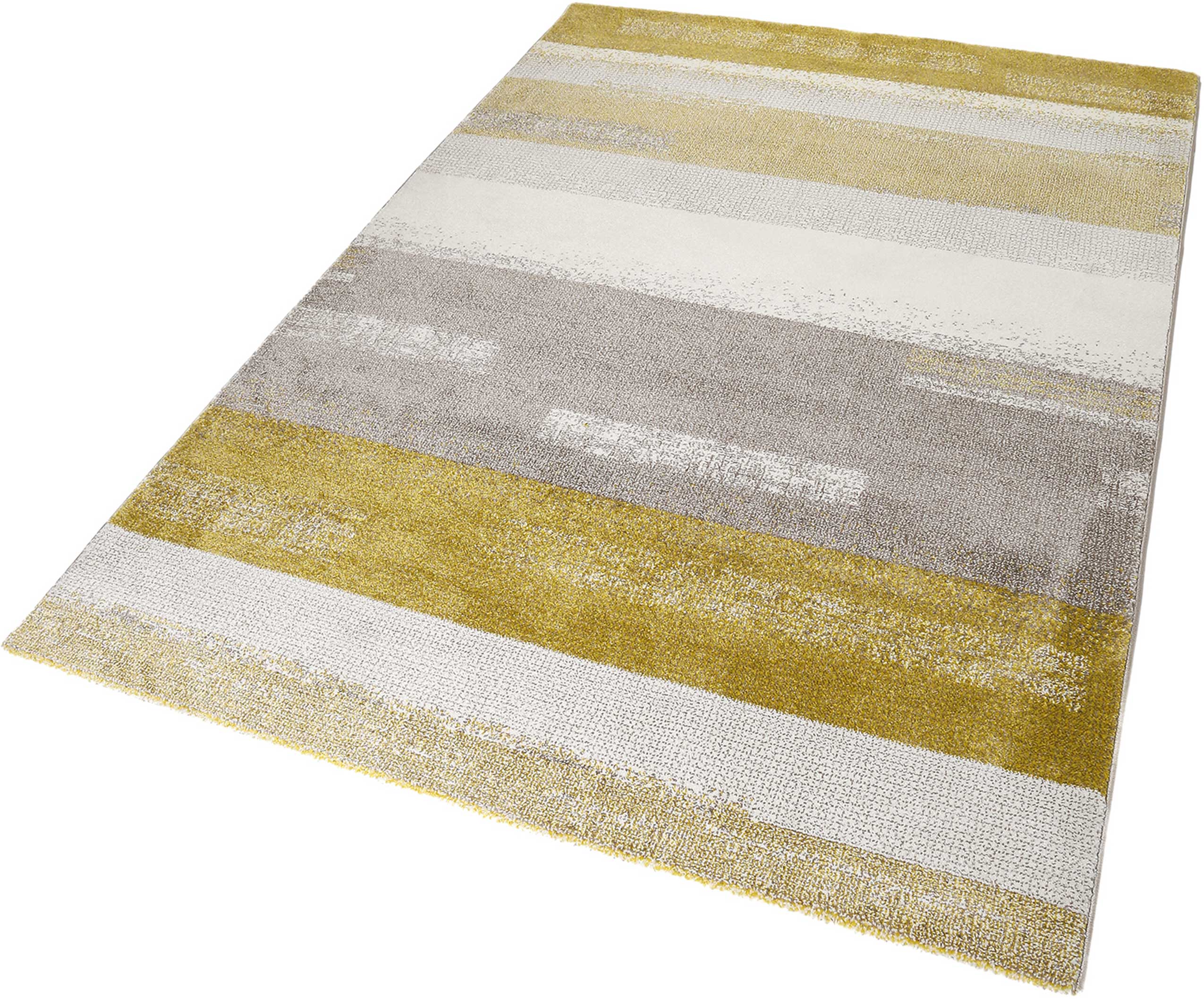 Esprit Teppich Senfgelb Beige Kurzflor 