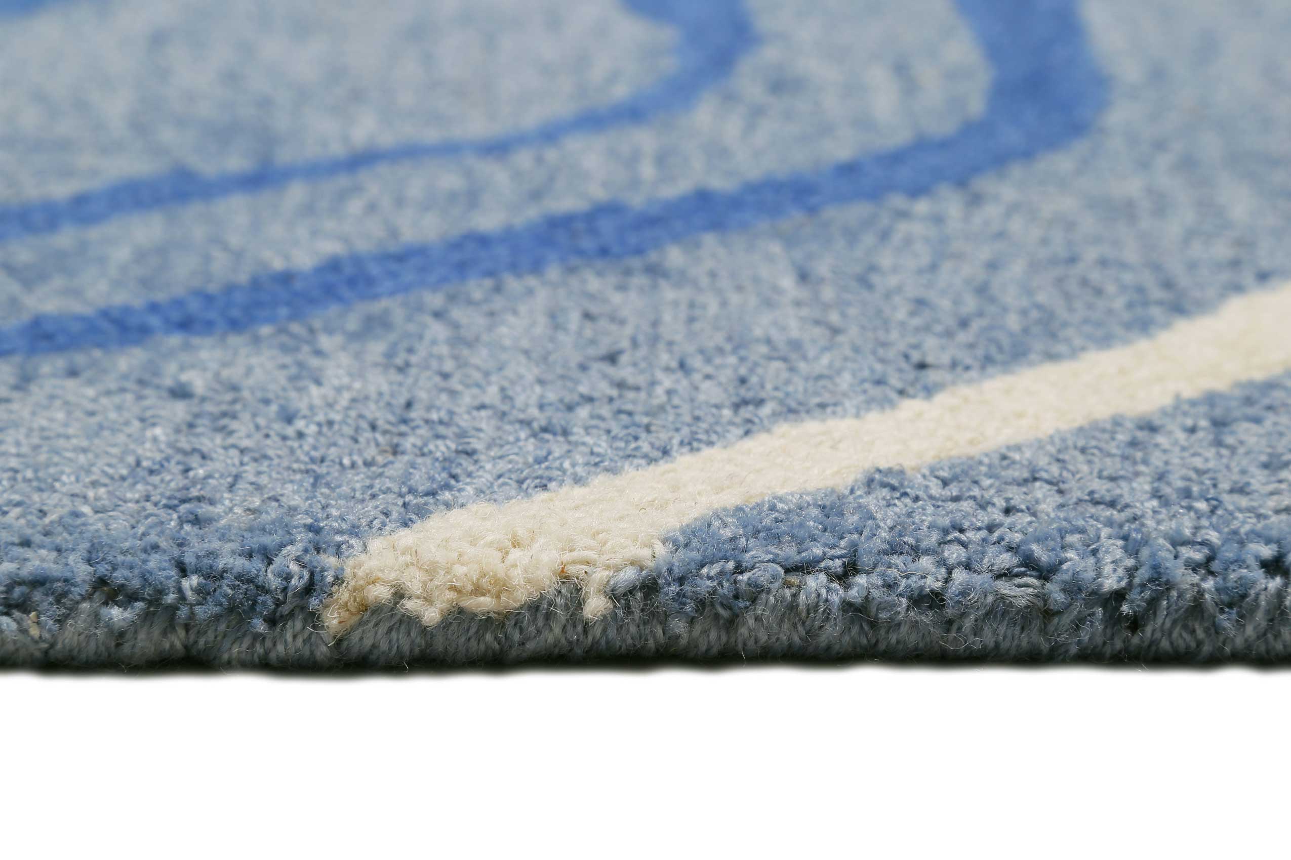 Esprit Kurzflor Teppich Blau 
