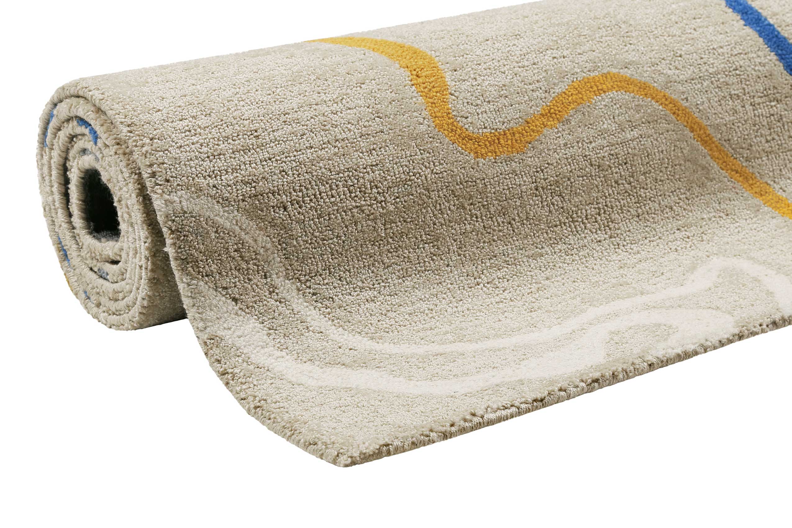 Esprit Kurzflor Teppich Creme Beige 