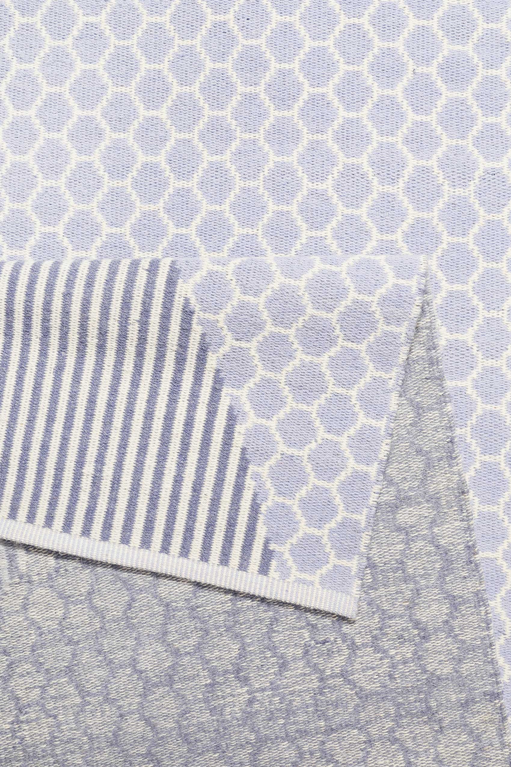 Esprit Kelim Teppich Hellblau aus Wolle 