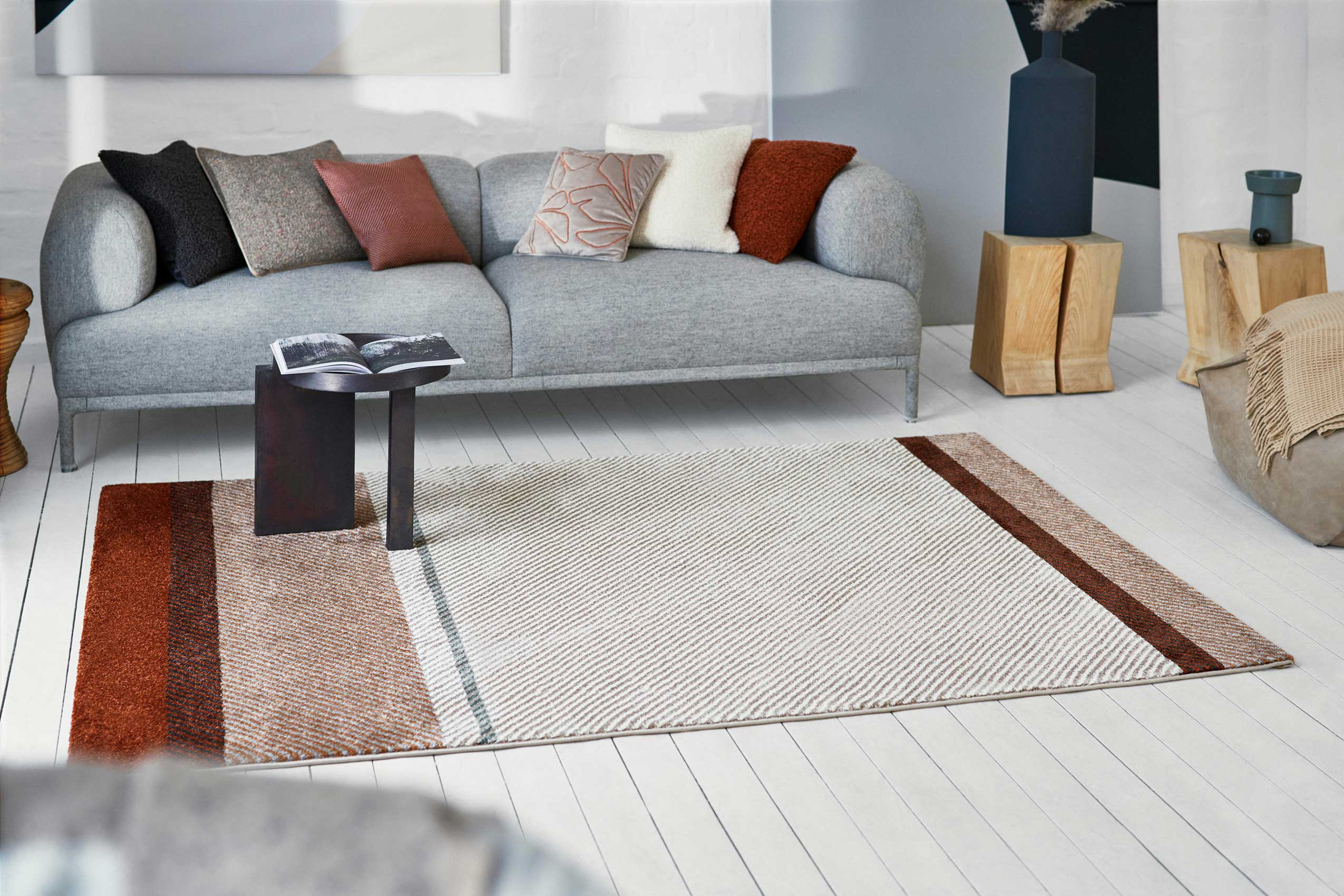 Esprit Teppich Taupe Braun Kurzflor » Eastwood « - Ansicht 8