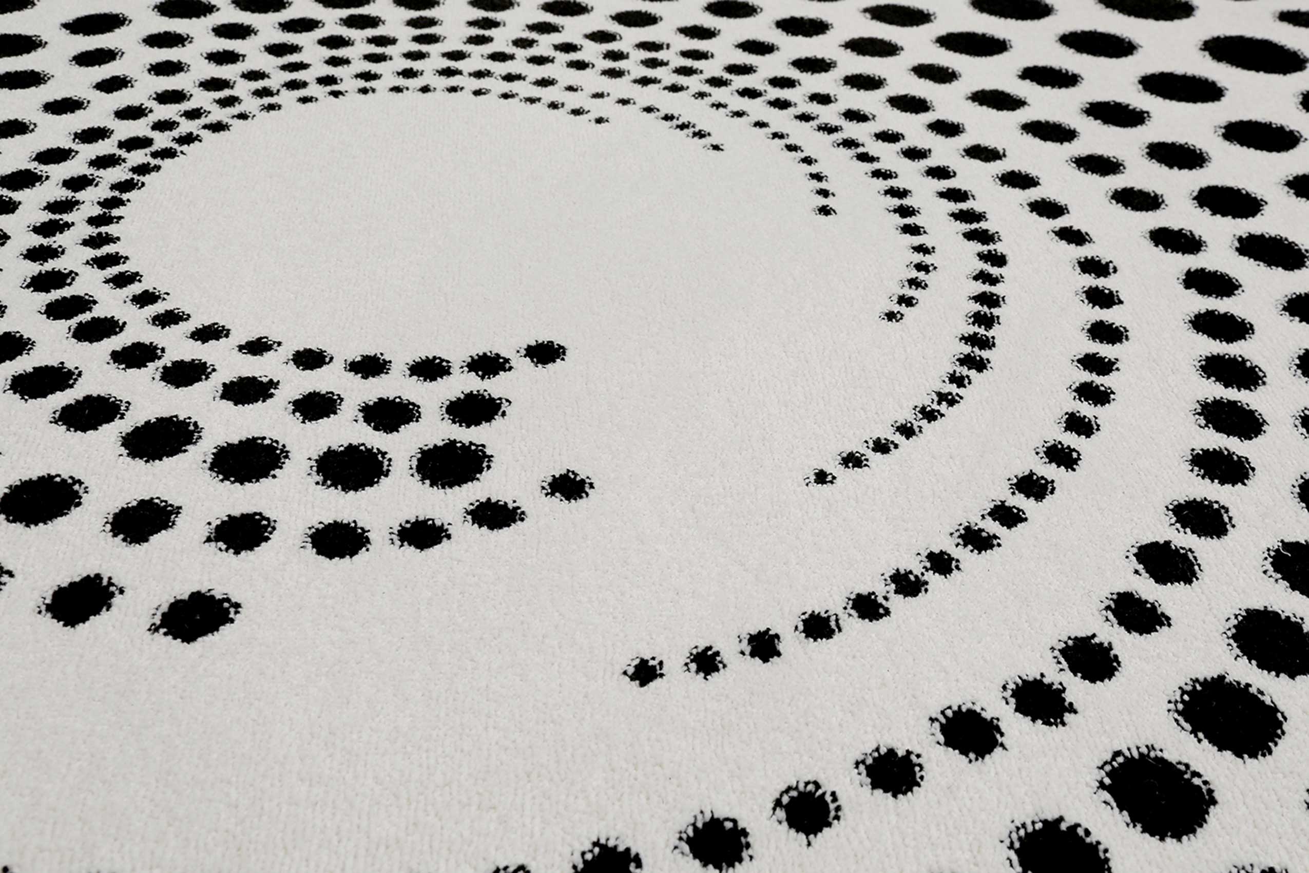 Esprit Teppich Schwarz Weiß Kurzflor 
