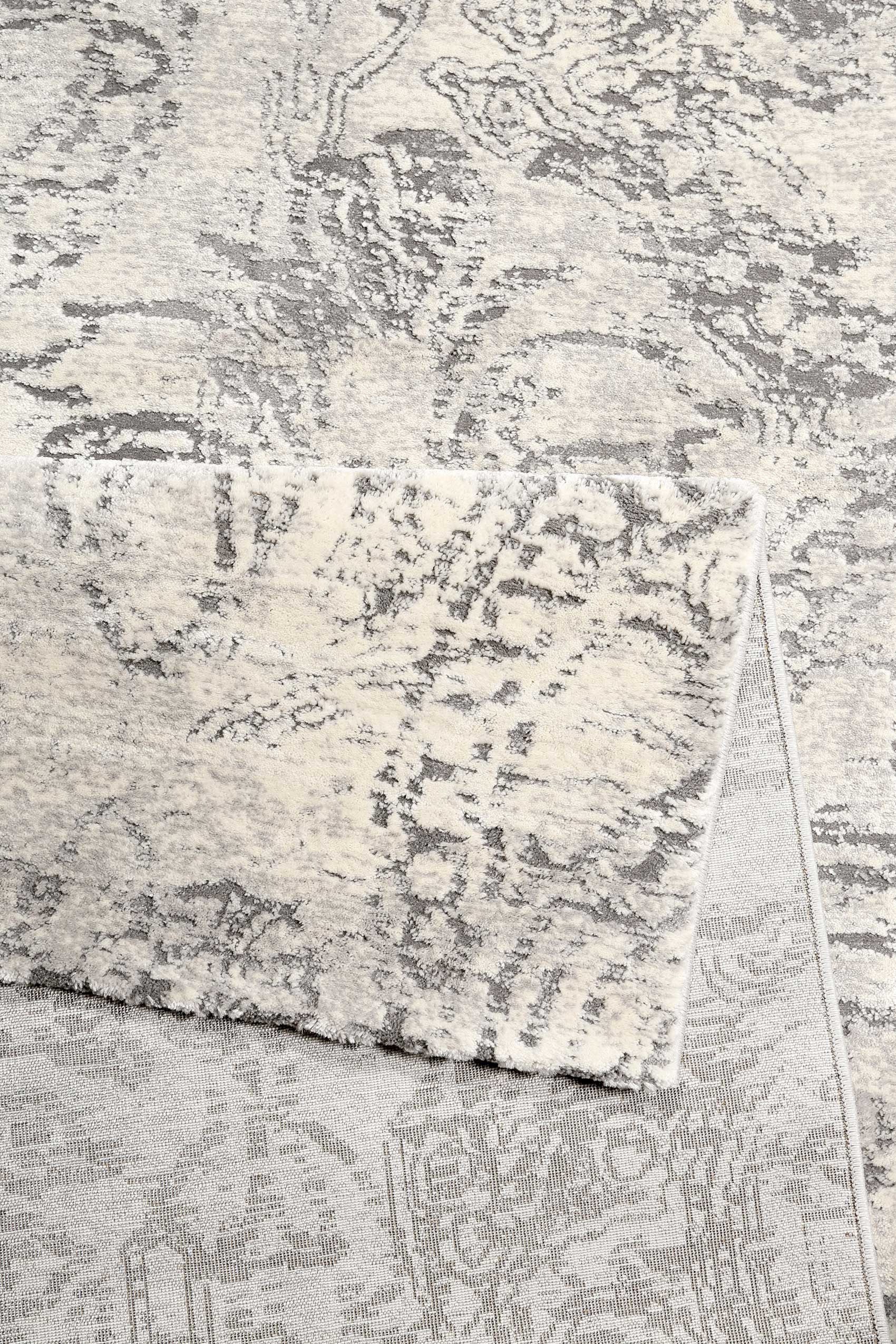 Esprit Teppich Weiß Grau Kurzflor » Elda « - Ansicht 3