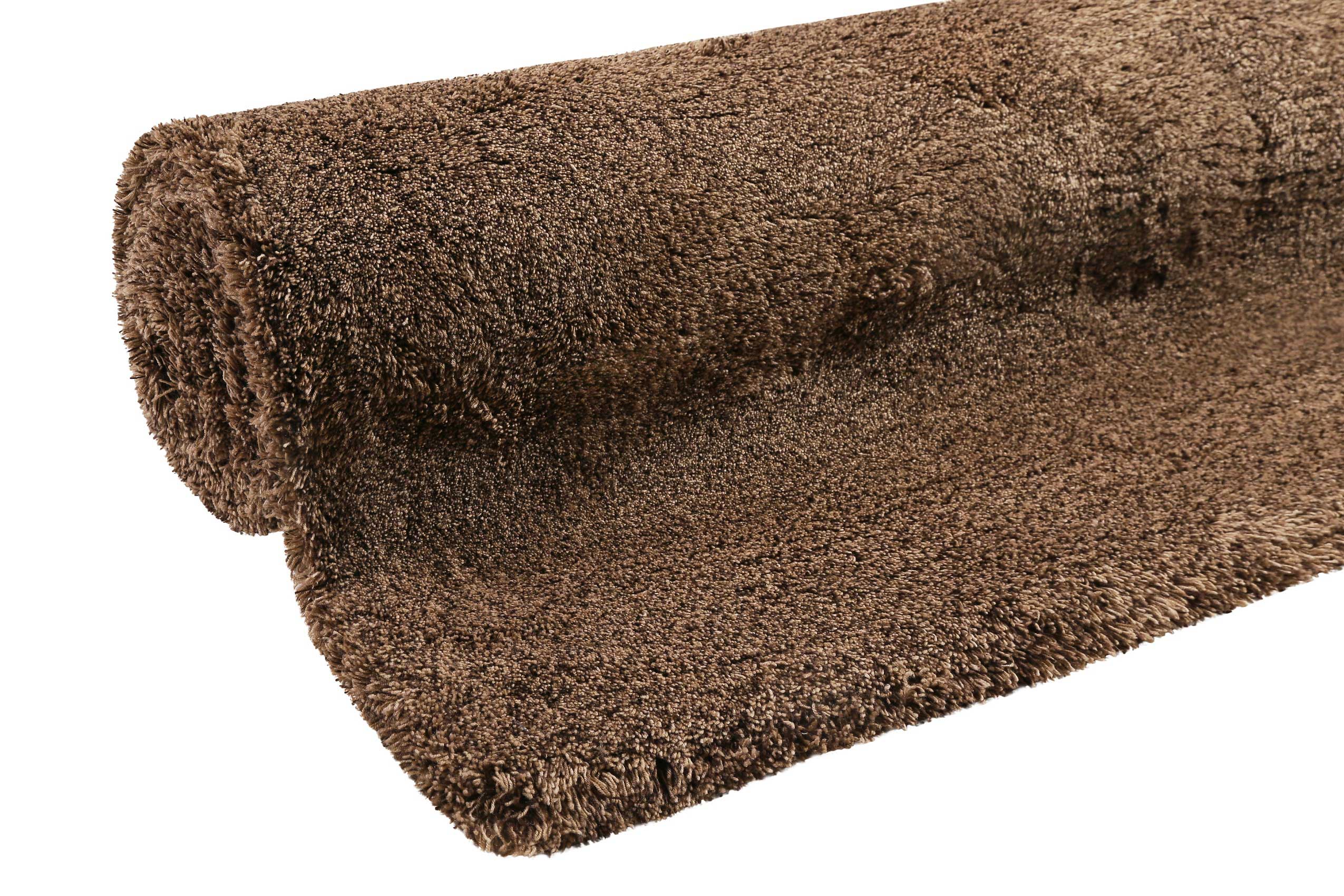 Esprit Wollteppich Braun meliert Hochflor 