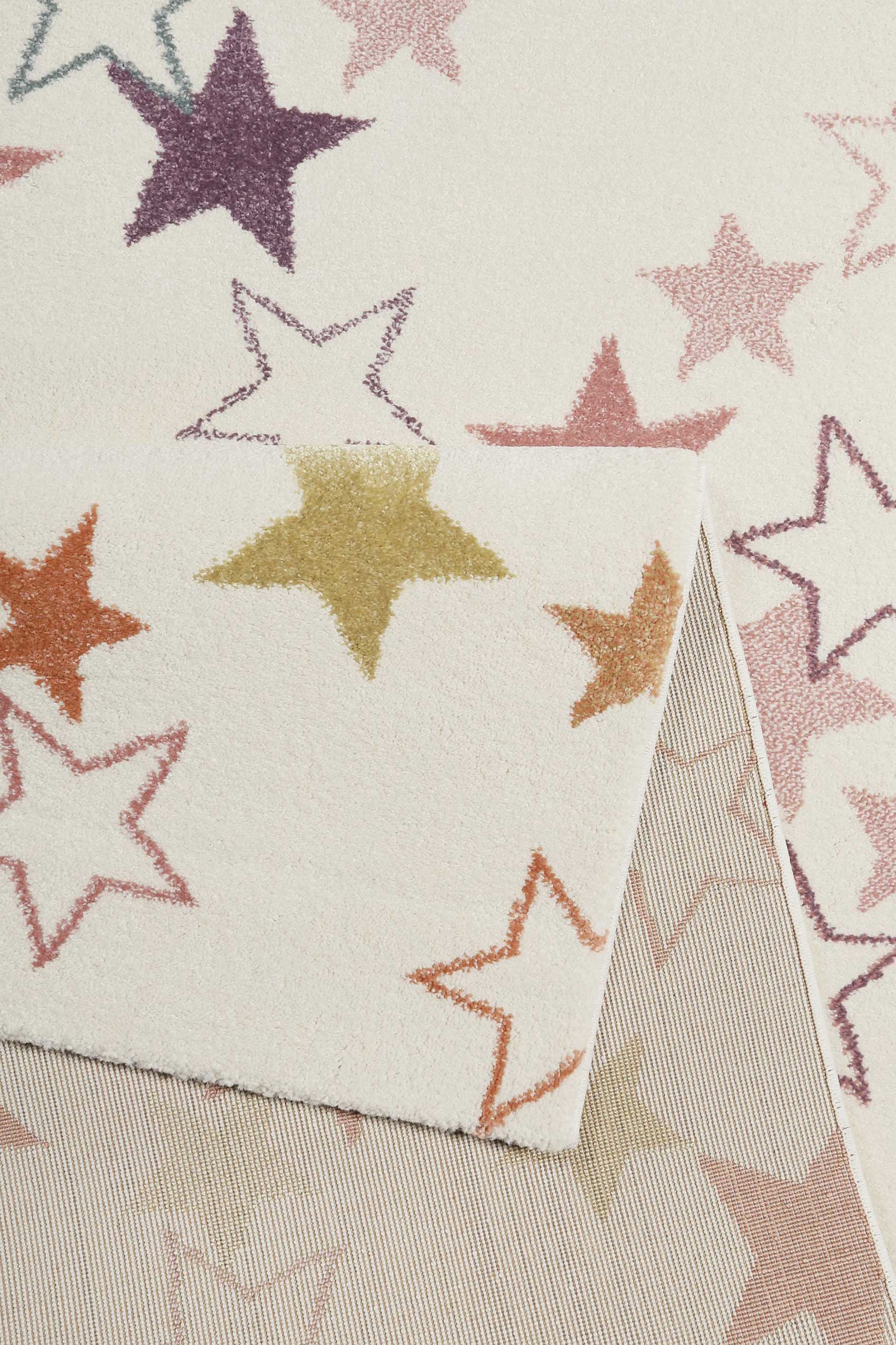 Esprit Kinder Teppich beige rosa grün blau flieder » Esterya « - Ansicht 3