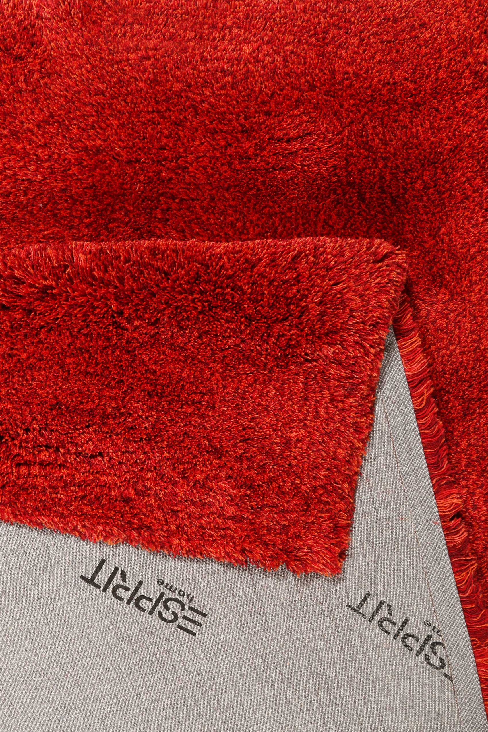 Esprit Wollteppich Rot meliert Hochflor 