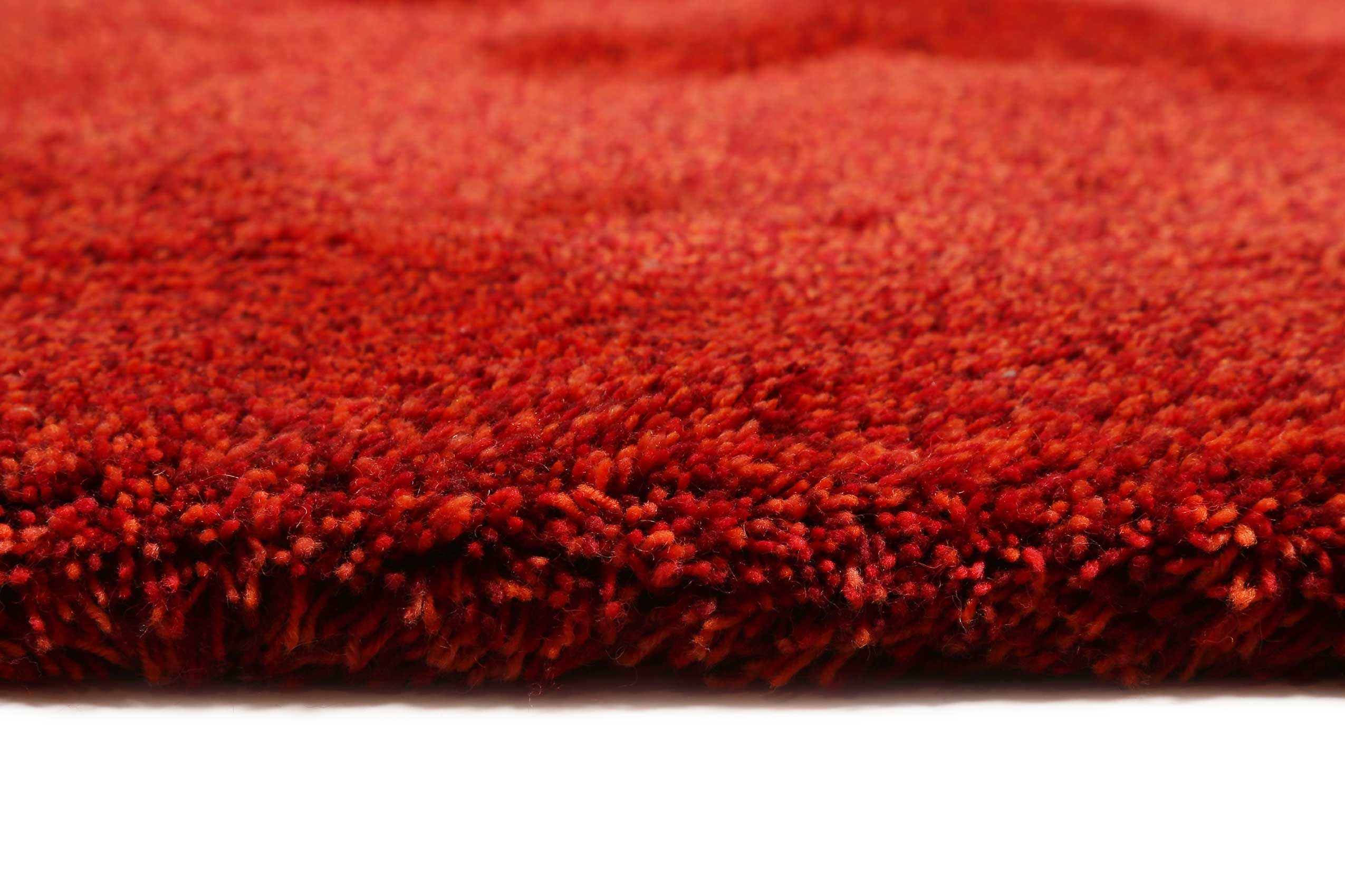 Esprit Wollteppich Rot meliert Hochflor 