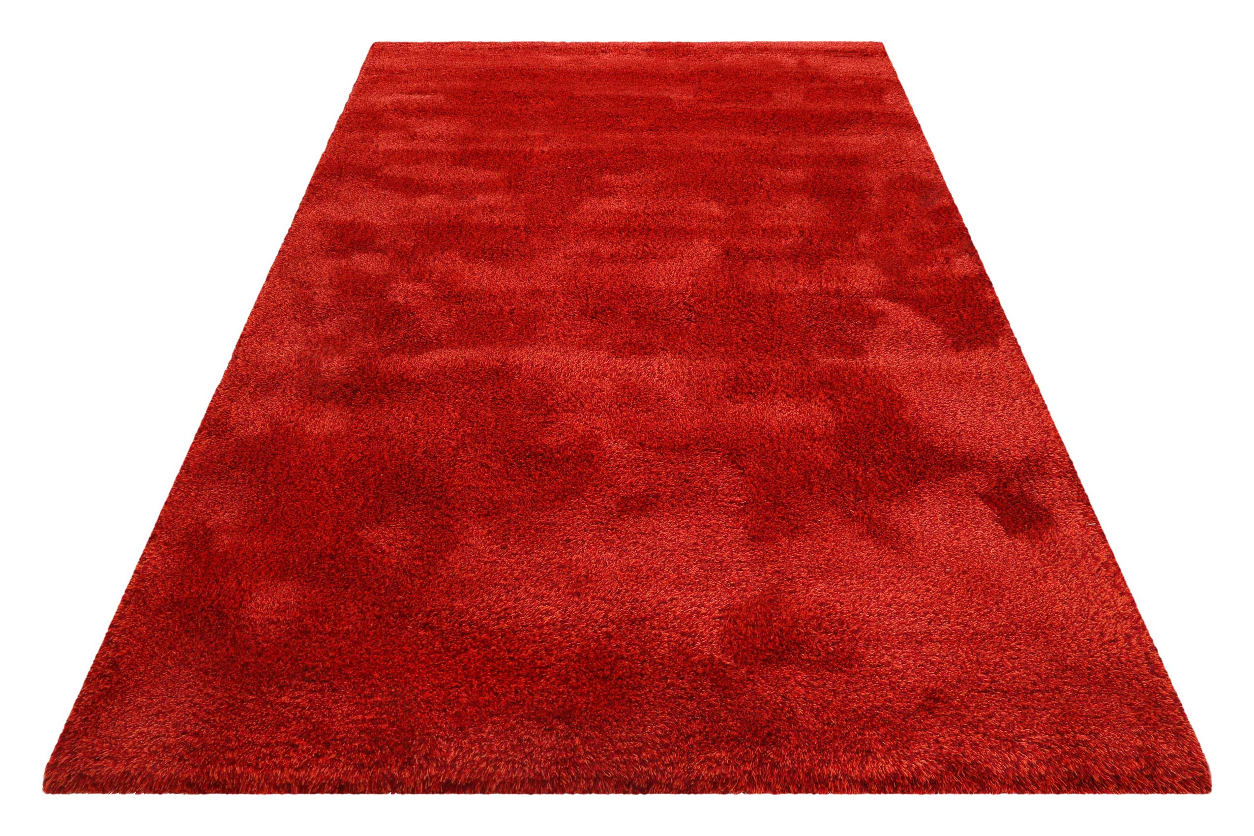 Esprit Wollteppich Rot meliert Hochflor 