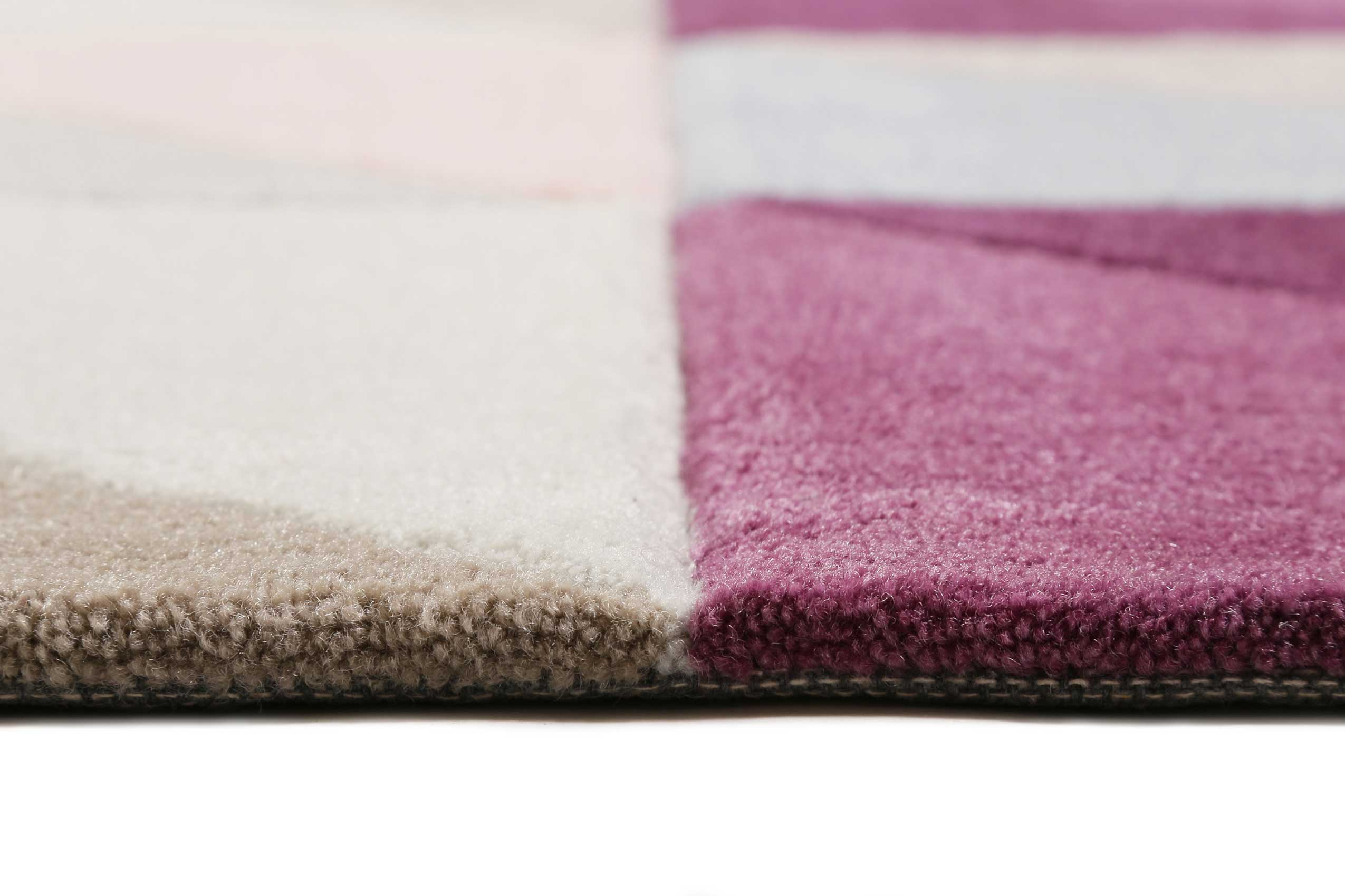 Esprit Teppich Grau Rosa Beige Kurzflor » Fastlane « - Ansicht 4