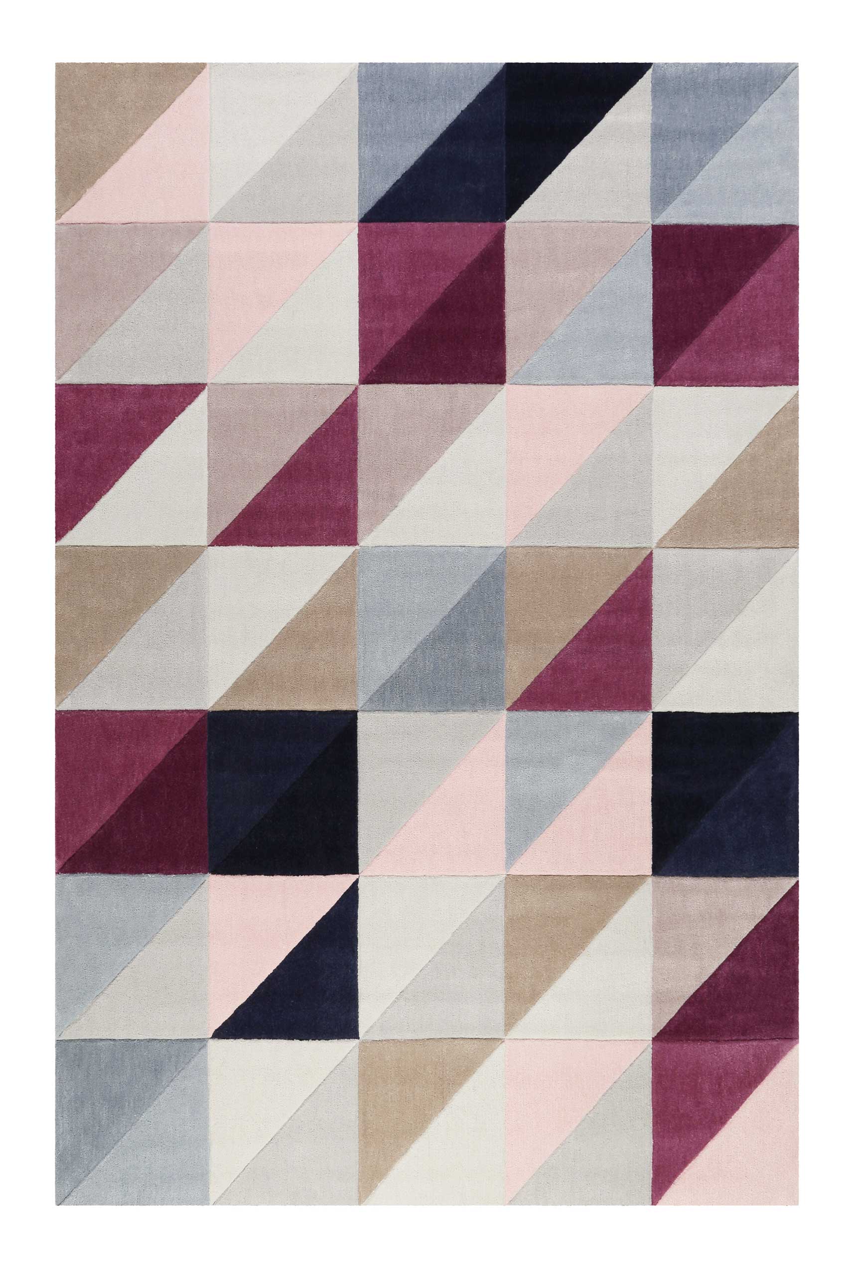 Esprit Teppich Grau Rosa Beige Kurzflor » Fastlane « - Ansicht 1