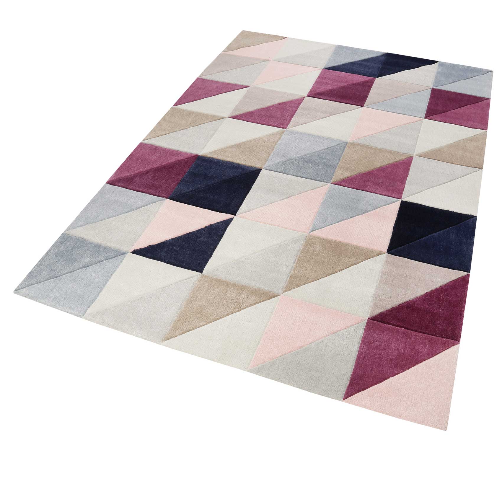 Esprit Teppich Grau Rosa Beige Kurzflor » Fastlane « - Ansicht 2