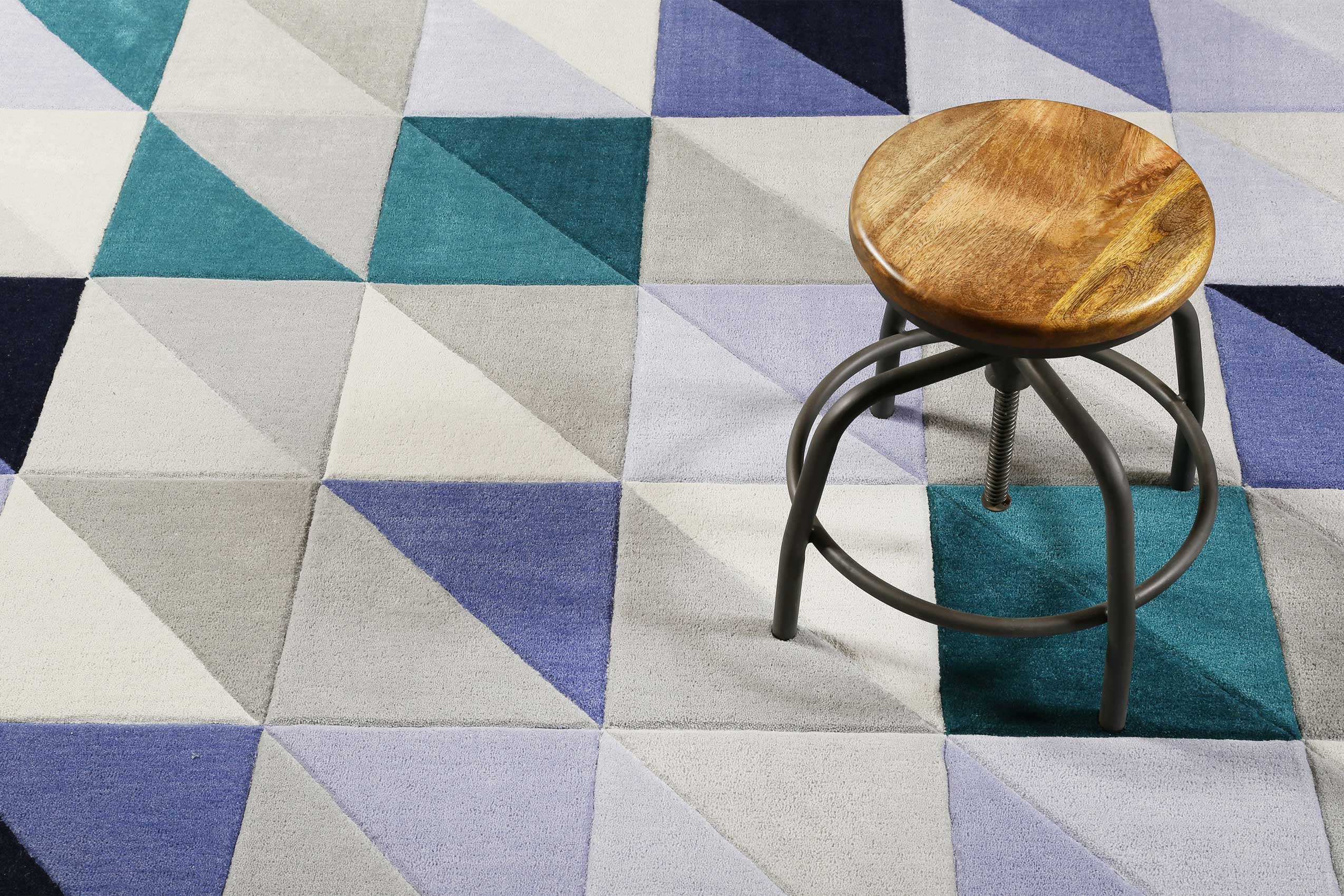 Esprit Teppich Grau Blau Kurzflor » Fastlane « - Ansicht 7