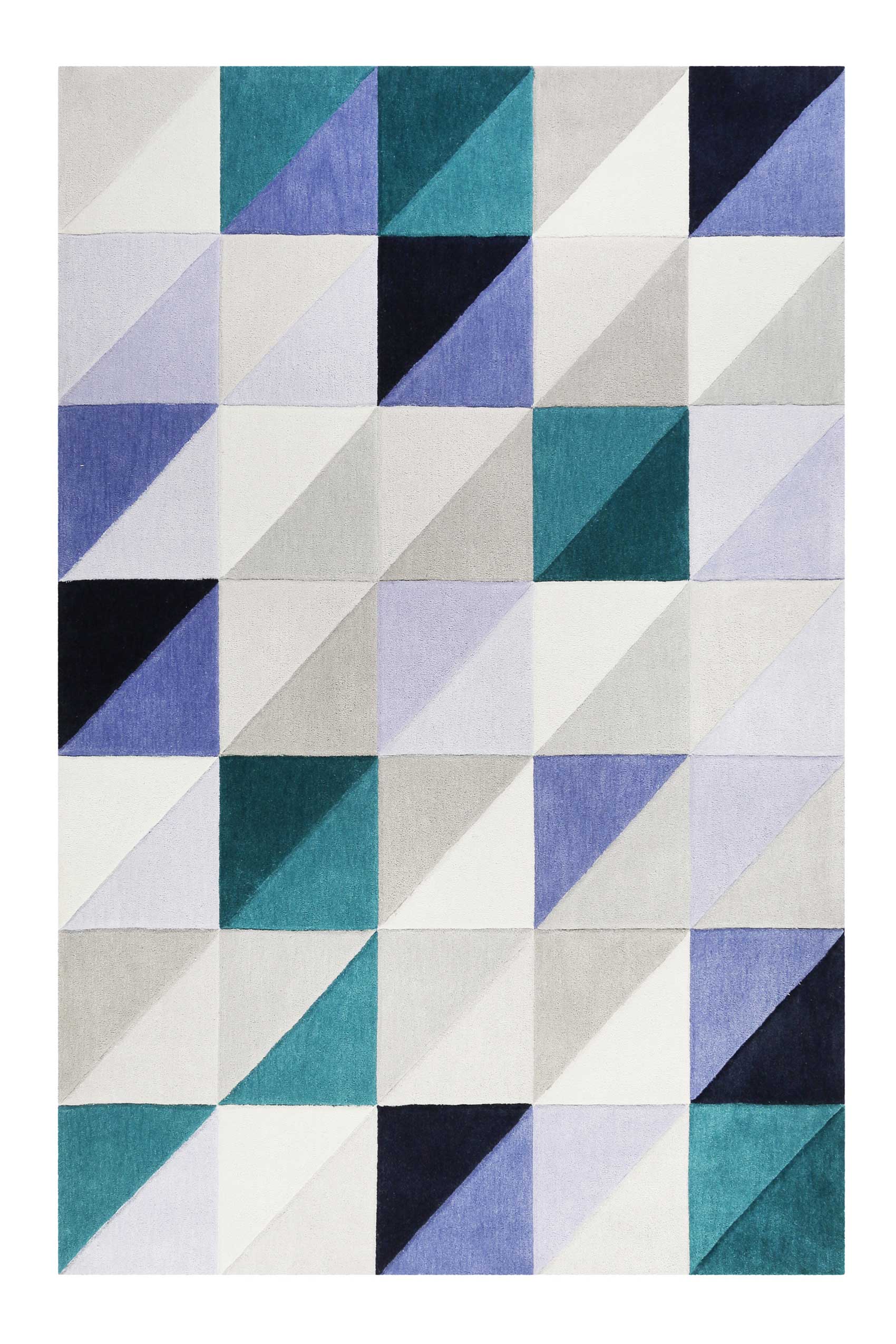 Esprit Teppich Grau Blau Kurzflor » Fastlane « - Ansicht 1