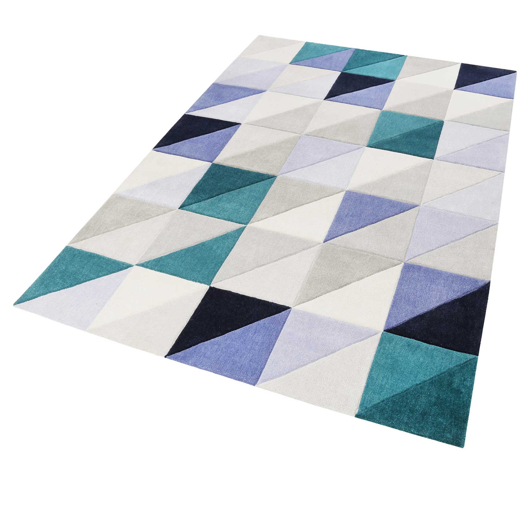 Esprit Teppich Grau Blau Kurzflor » Fastlane « - Ansicht 2