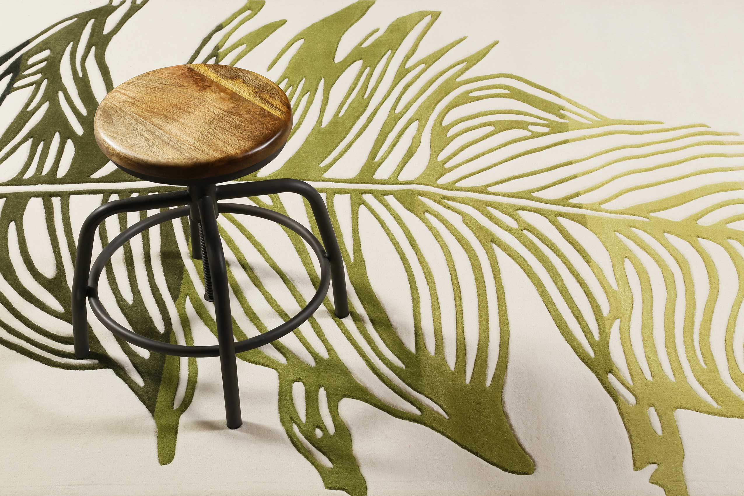 Esprit Wollteppich Grün Beige » Feather « - Ansicht 6