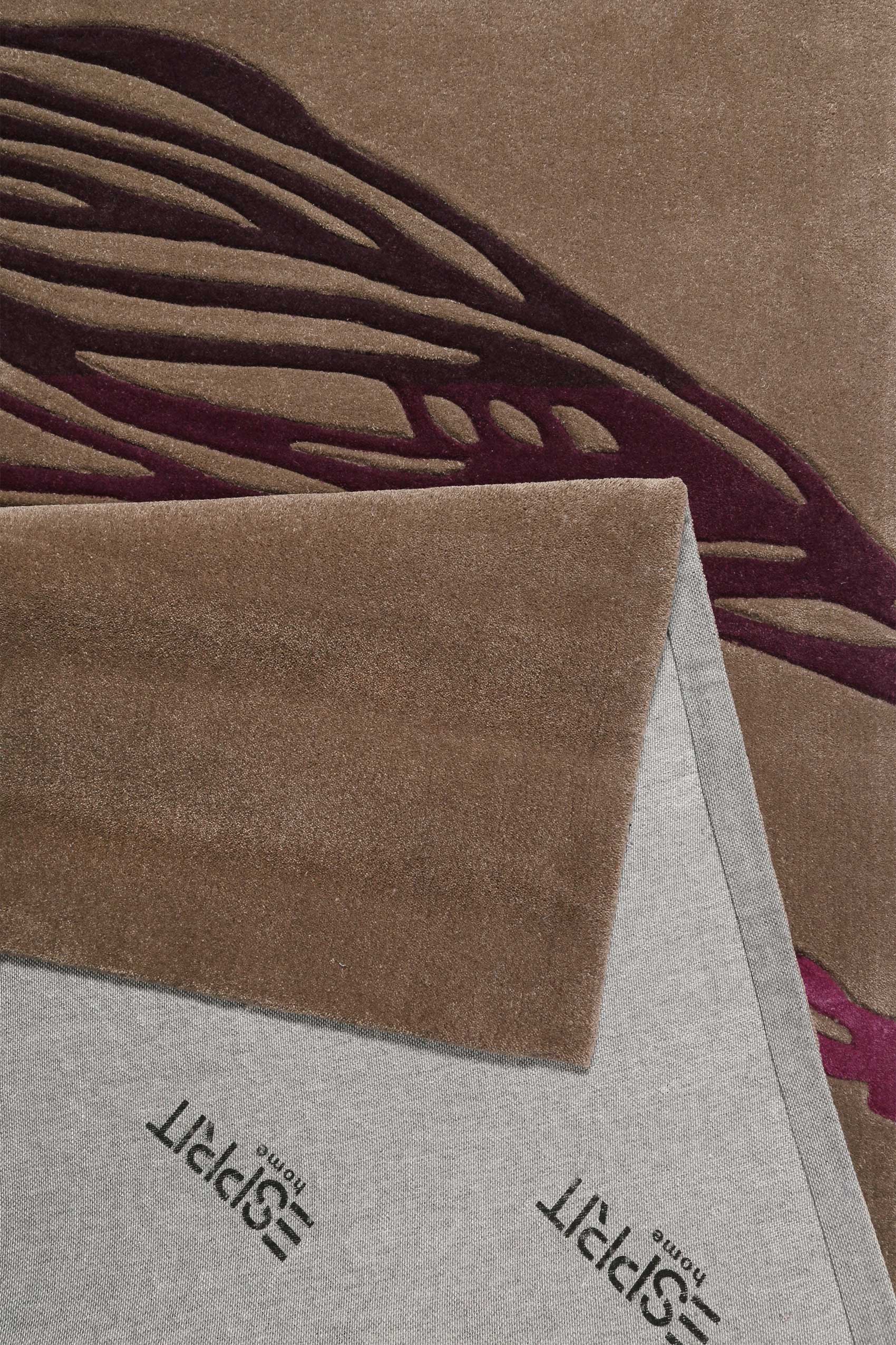 Esprit Wollteppich Taupe Lila » Feather « - Ansicht 3