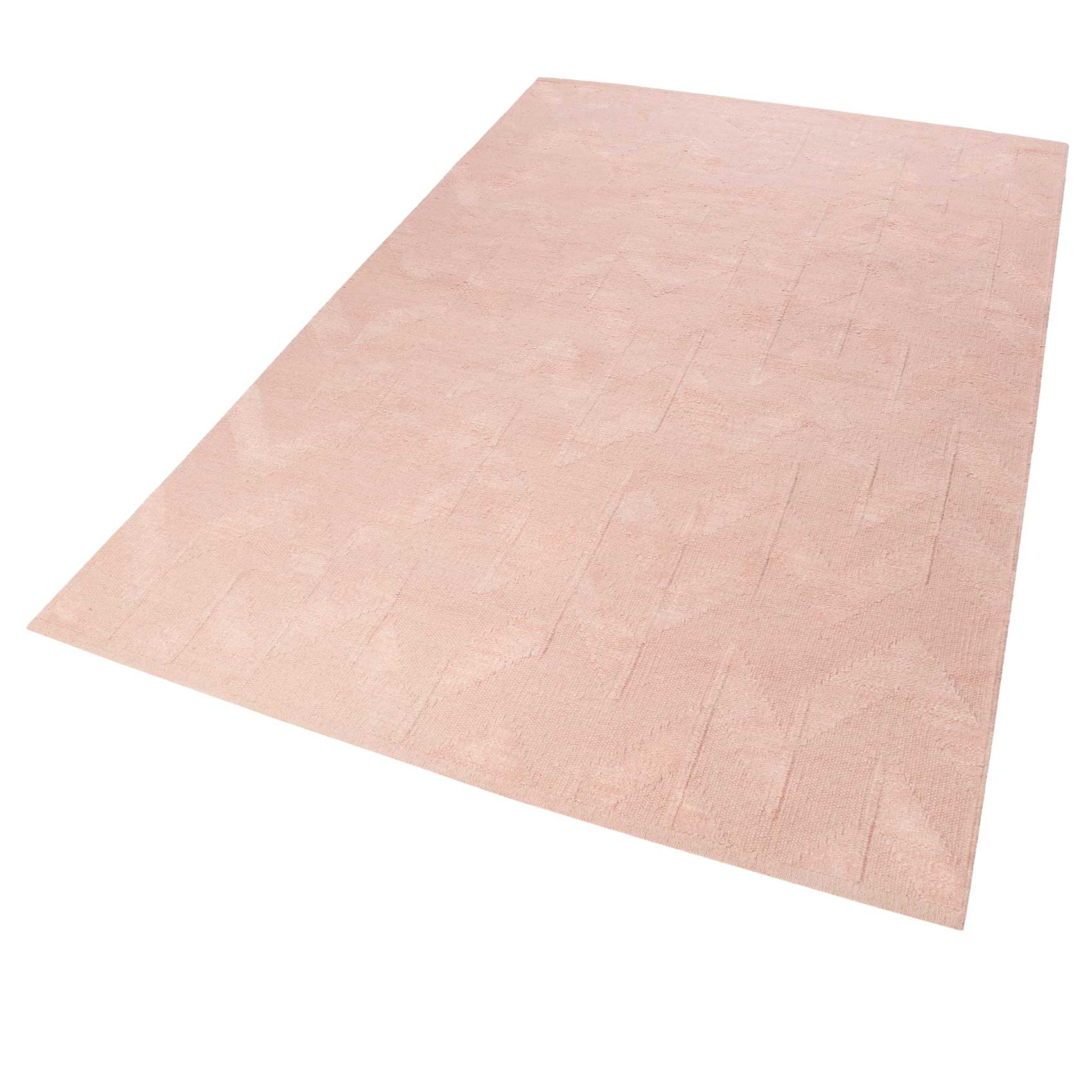 Esprit Kelim Teppich Rosa aus Naturfaser 