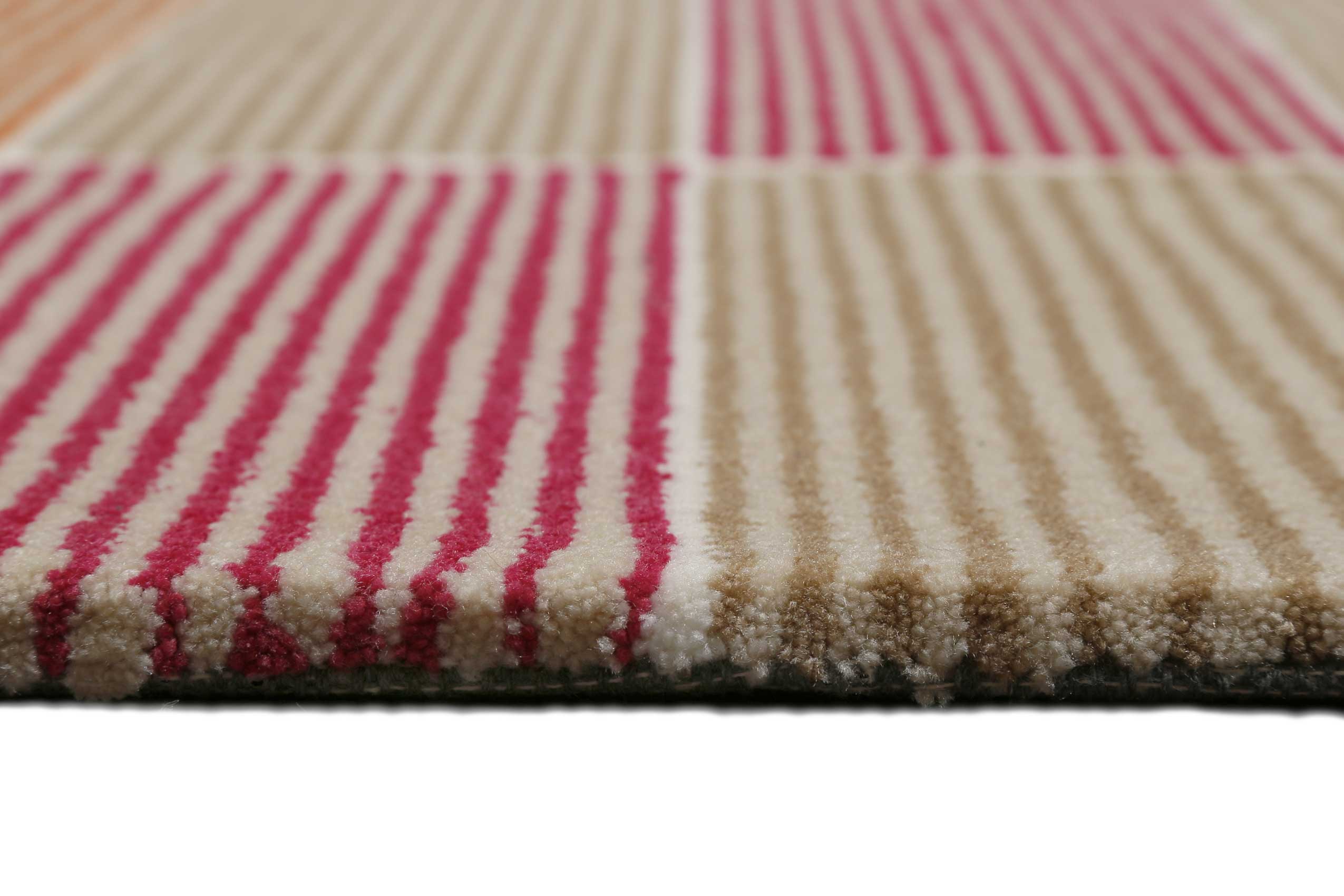 Esprit Teppich Beige Orange Taupe Kurzflor 