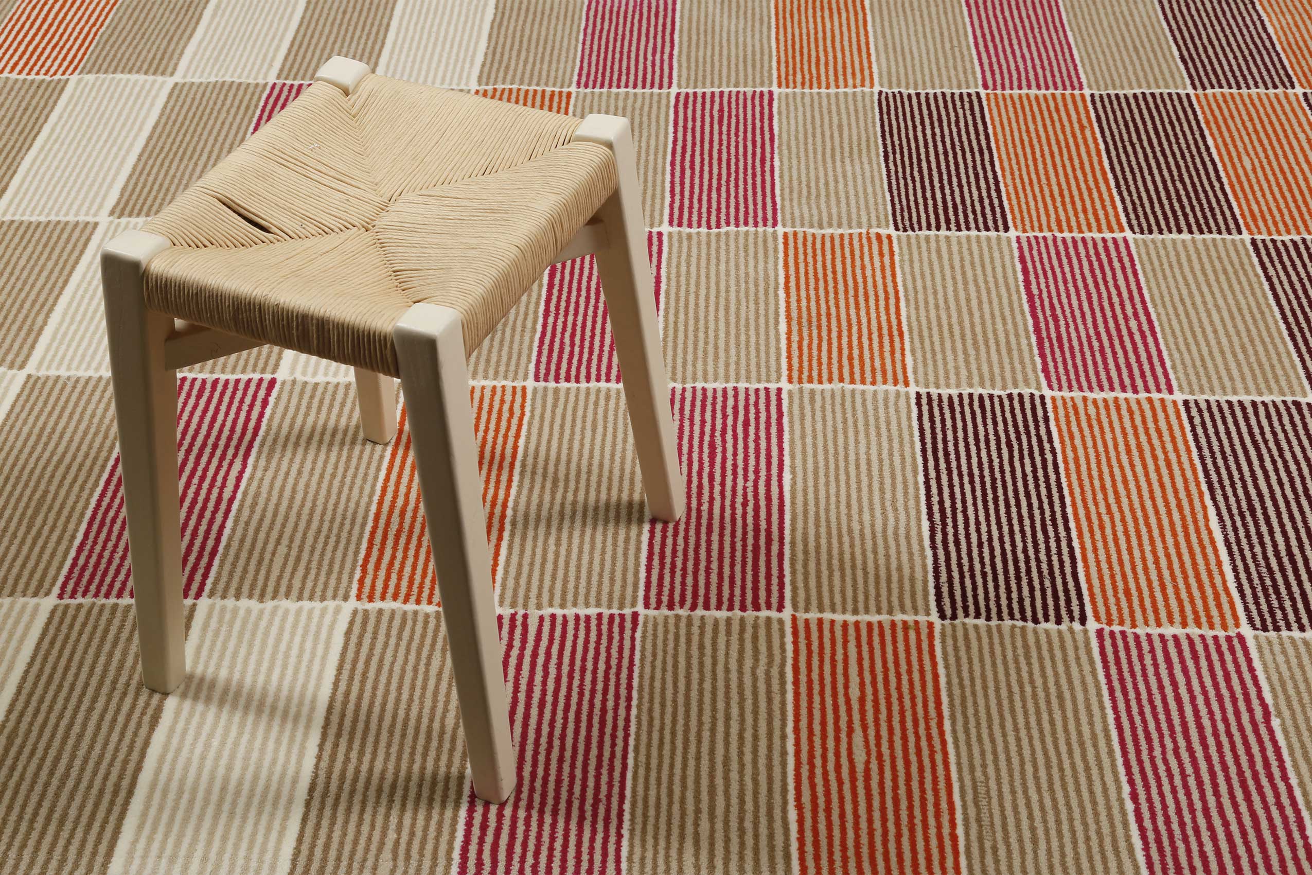 Esprit Teppich Beige Orange Taupe Kurzflor 