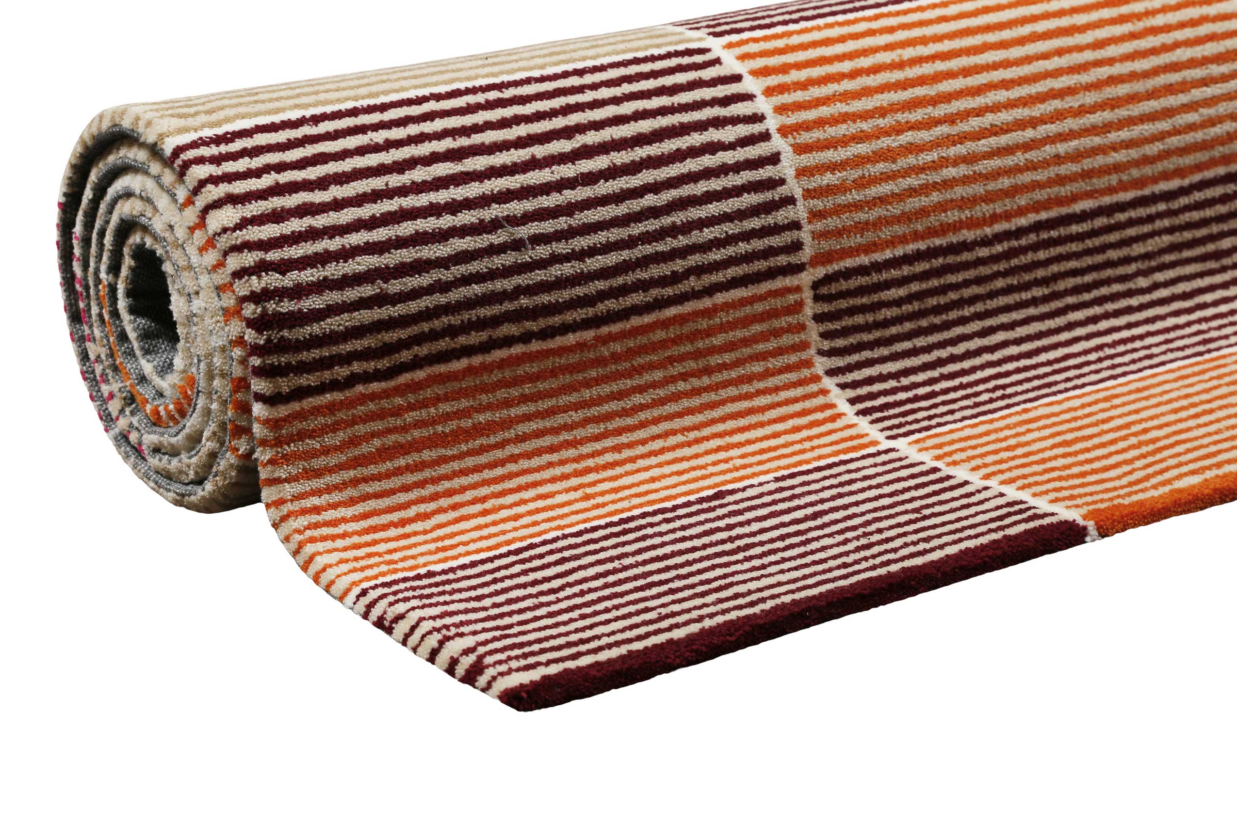 Esprit Teppich Beige Orange Taupe Kurzflor 