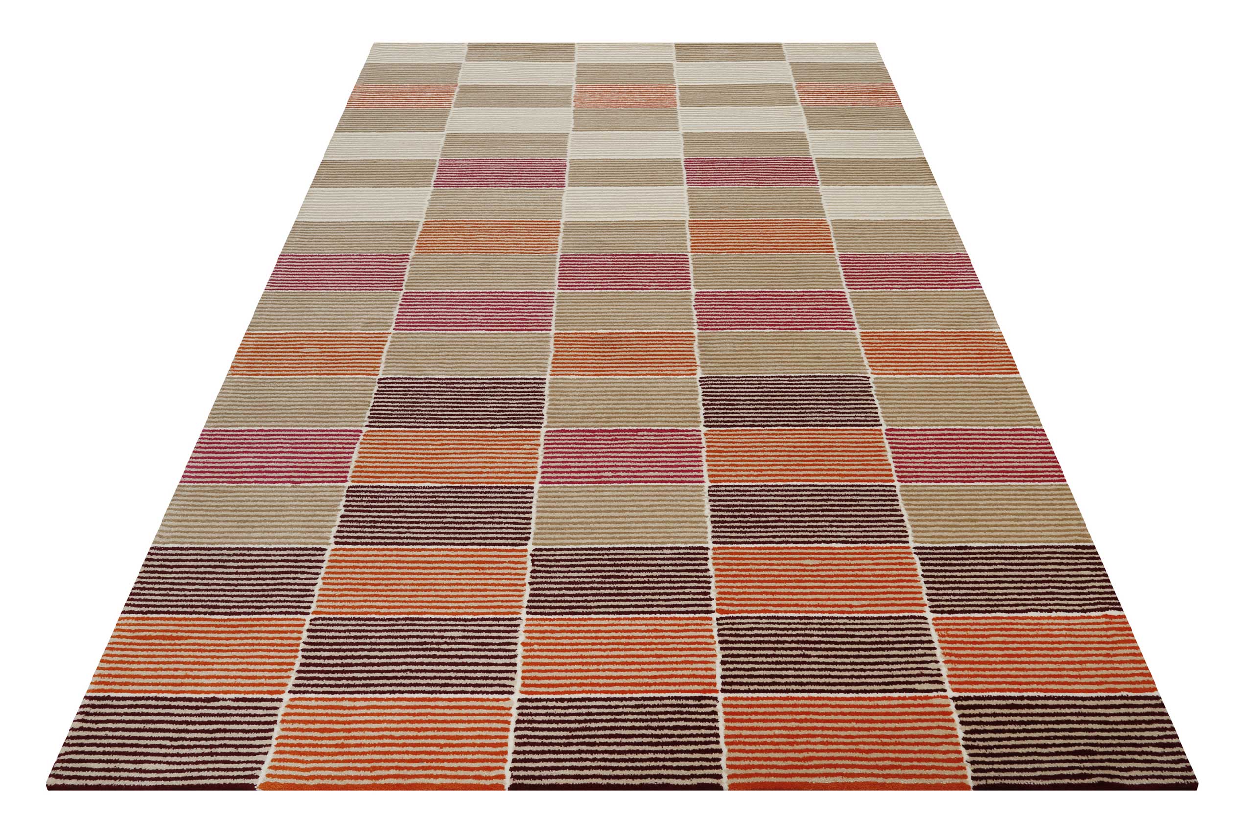 Esprit Teppich Beige Orange Taupe Kurzflor 