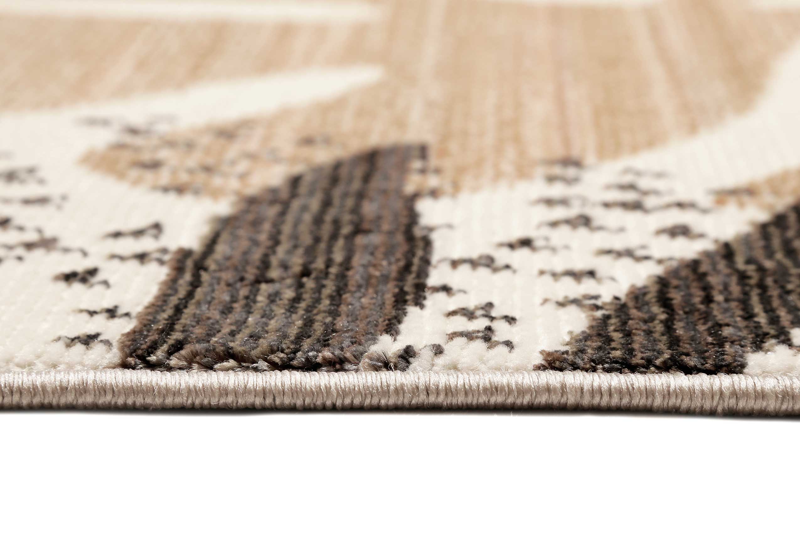 Esprit Teppich beige braun rot  Kurzflor » Florence « - Ansicht 4