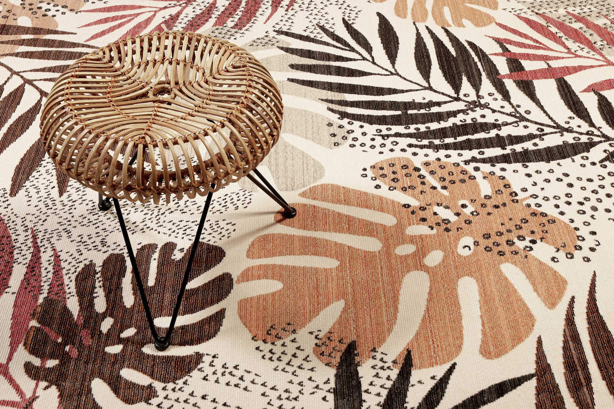 Esprit Teppich beige braun rot  Kurzflor » Florence « - Ansicht 6