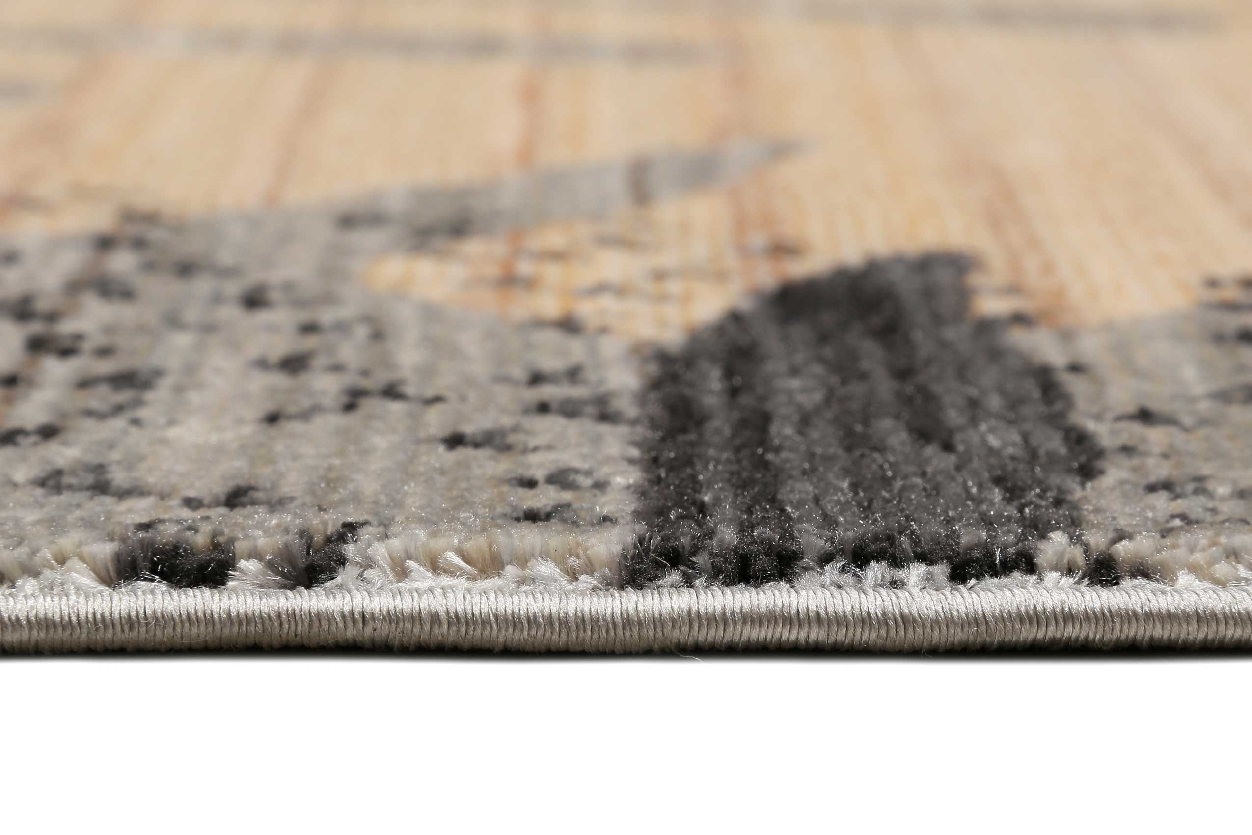 Esprit Teppich grau beige rot  Kurzflor » Florence « - Ansicht 4
