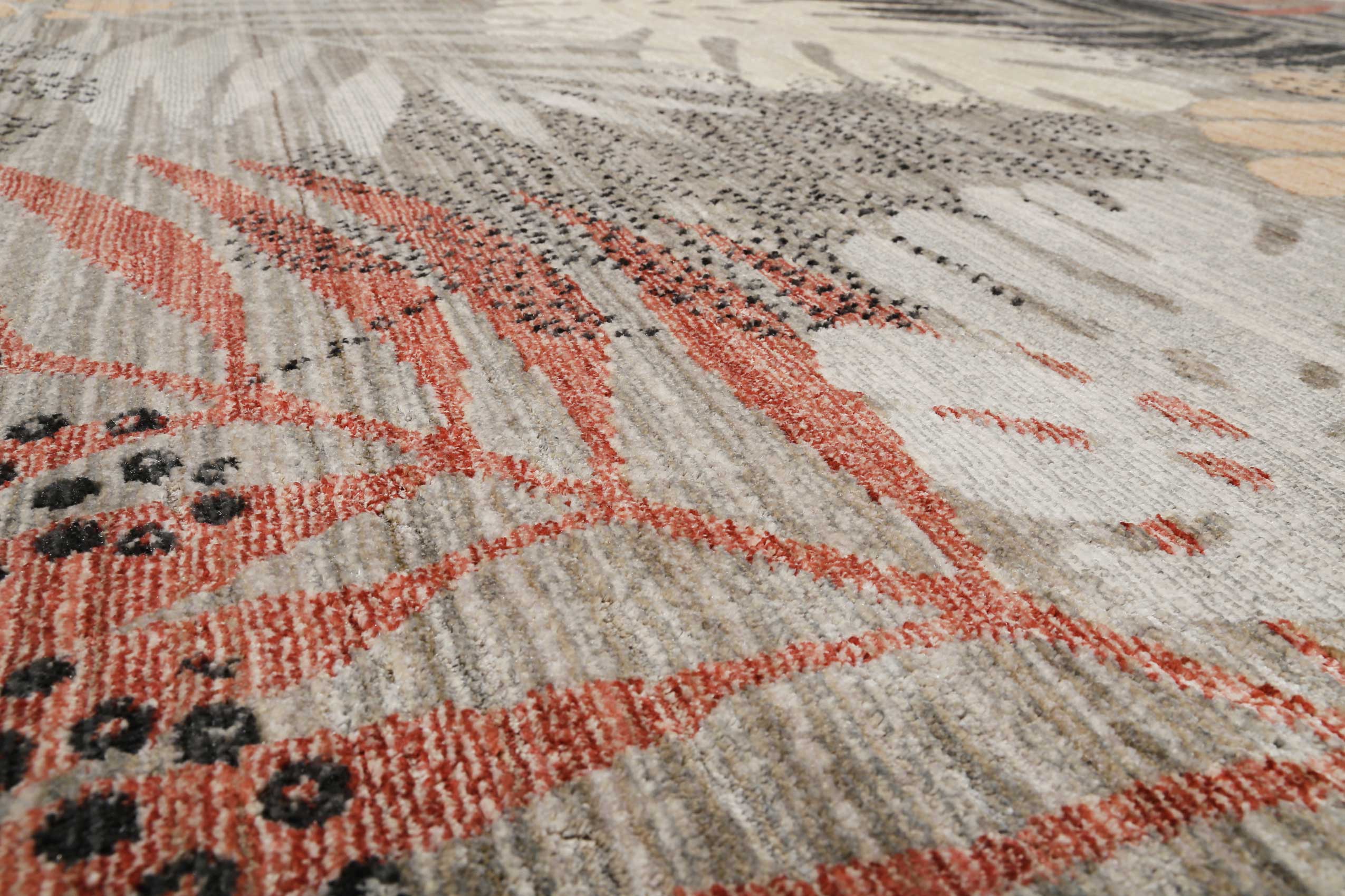 Esprit Teppich grau beige rot  Kurzflor » Florence « - Ansicht 5