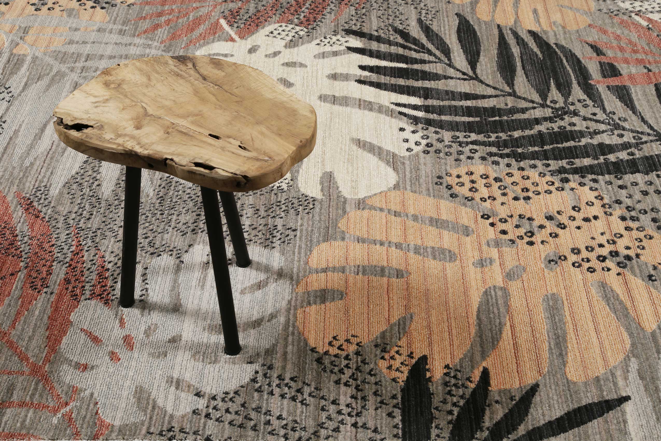 Esprit Teppich grau beige rot  Kurzflor » Florence « - Ansicht 6